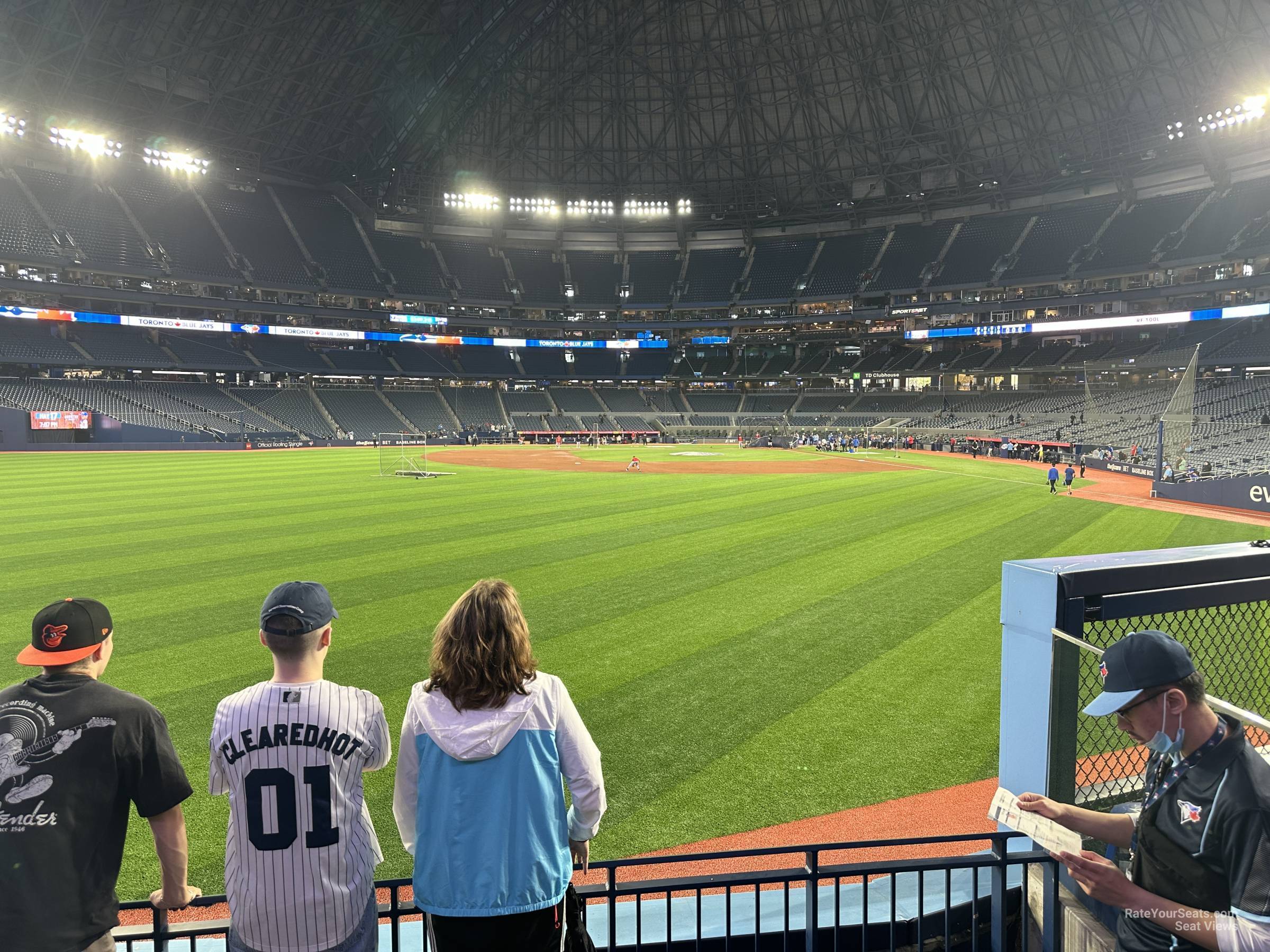 section 144a, row 3 seat view  for baseball - rogers centre