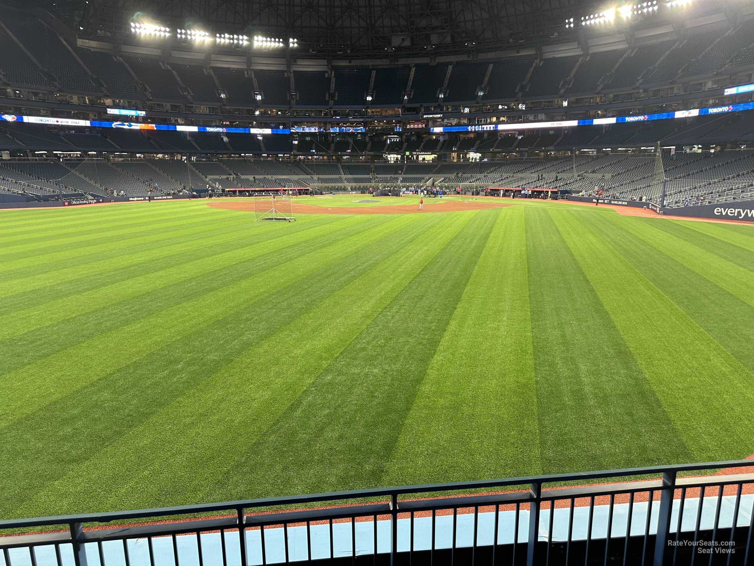 section 147a, row 3 seat view  for baseball - rogers centre