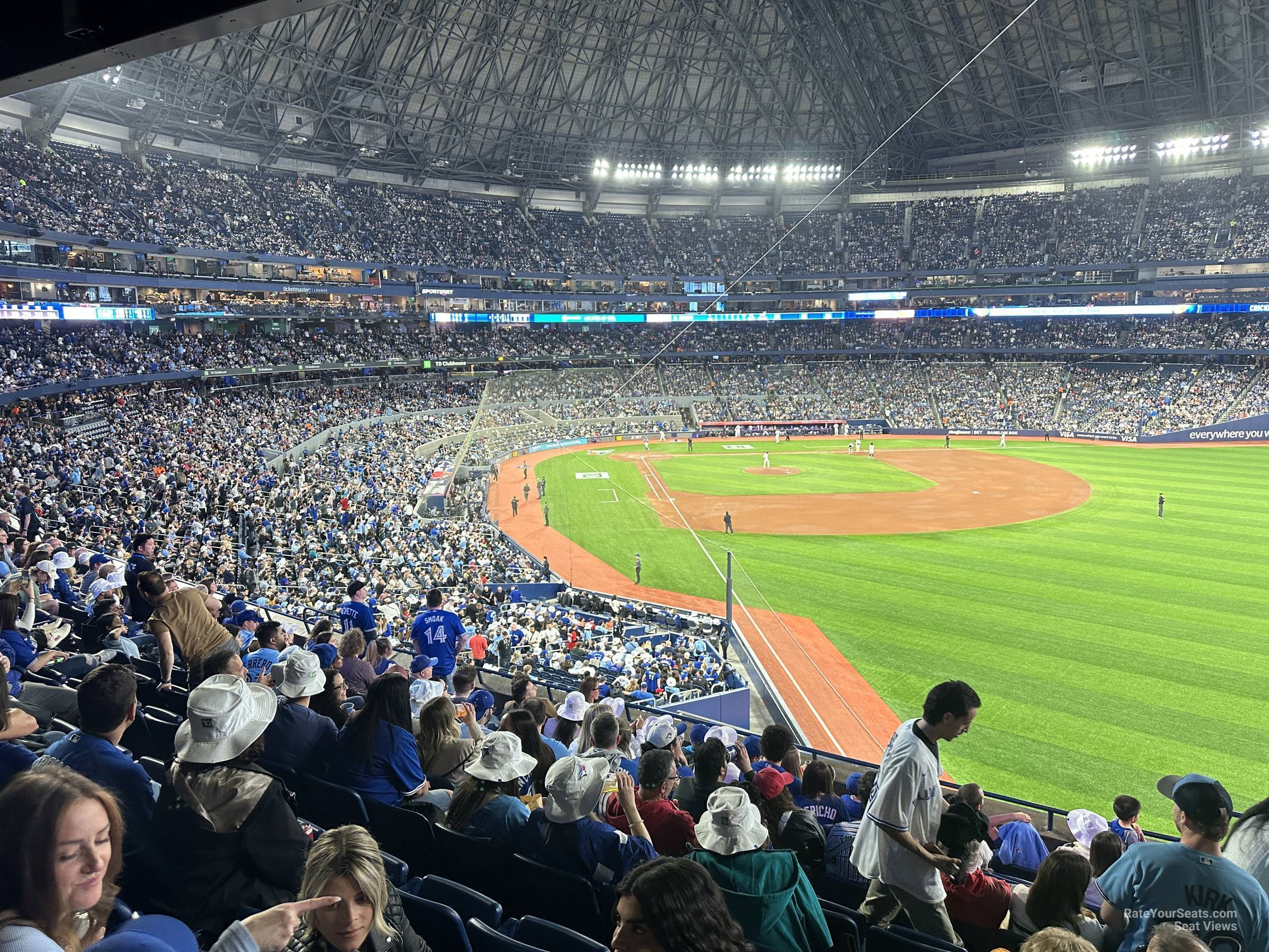 section 210, row 8 seat view  for baseball - rogers centre