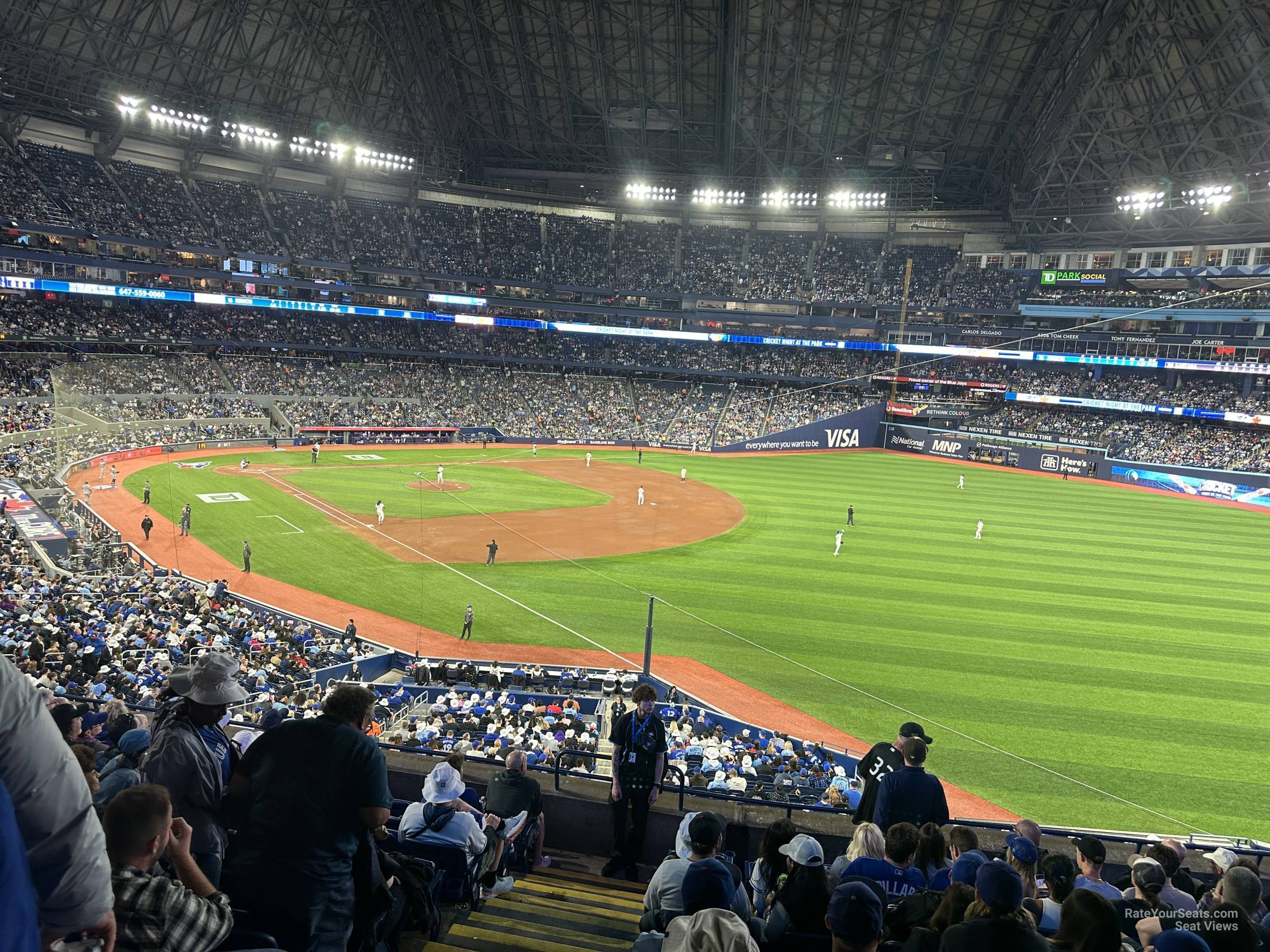 section 211, row 8 seat view  for baseball - rogers centre