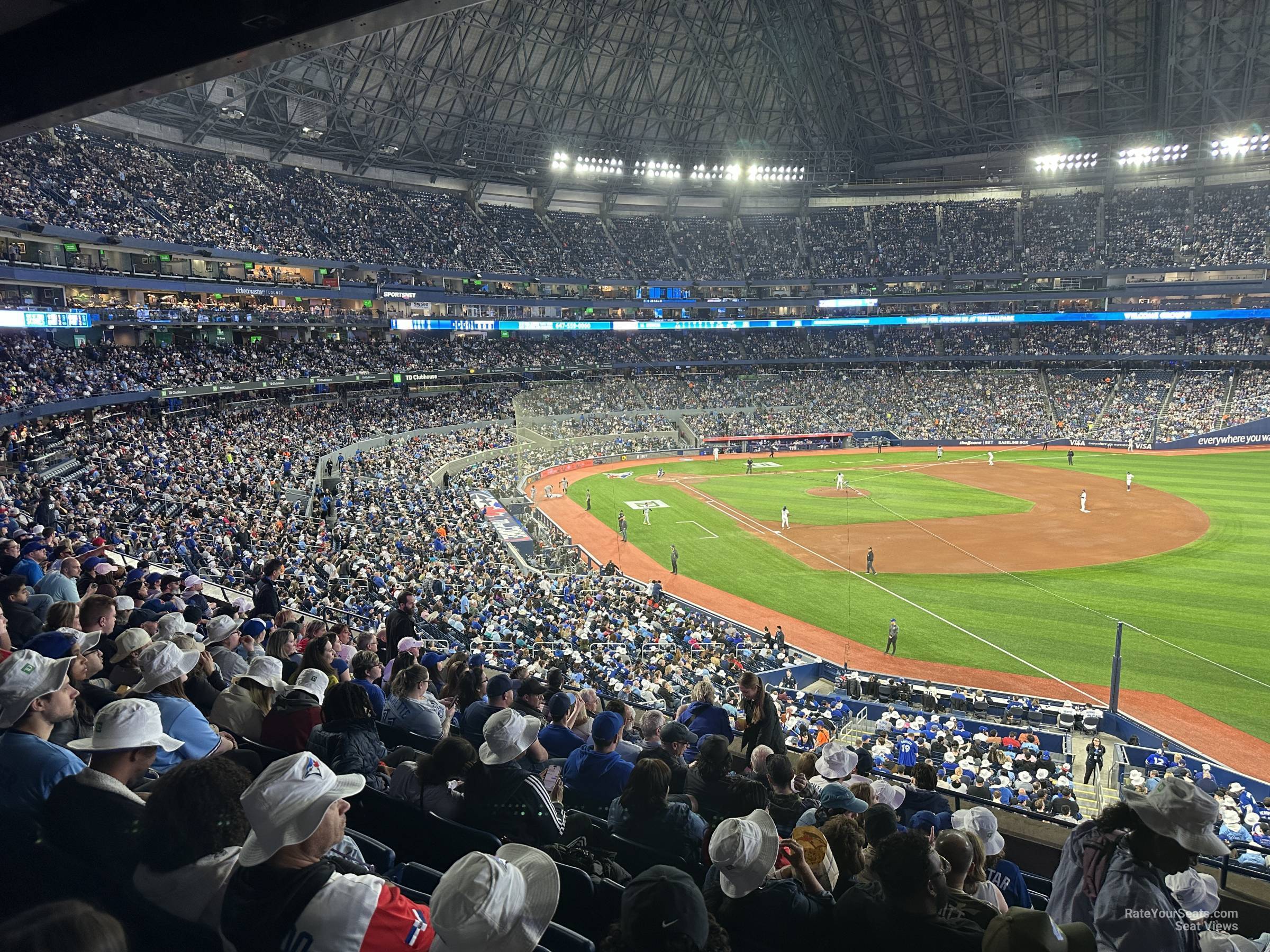 section 212, row 8 seat view  for baseball - rogers centre