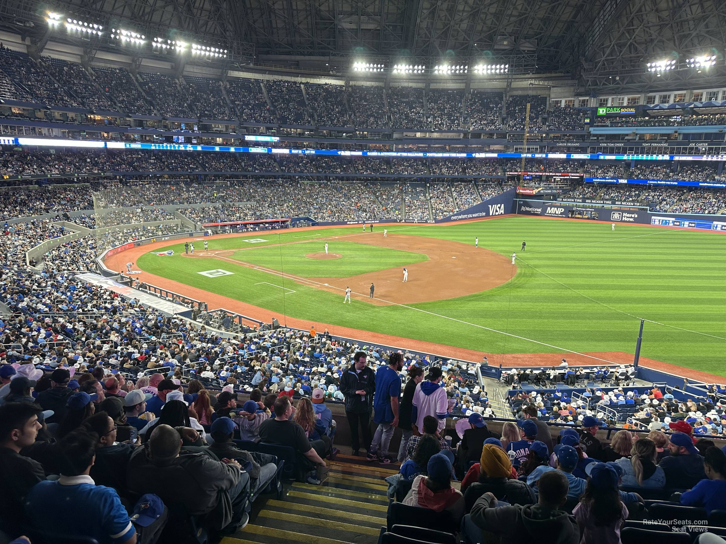 section 213, row 8 seat view  for baseball - rogers centre