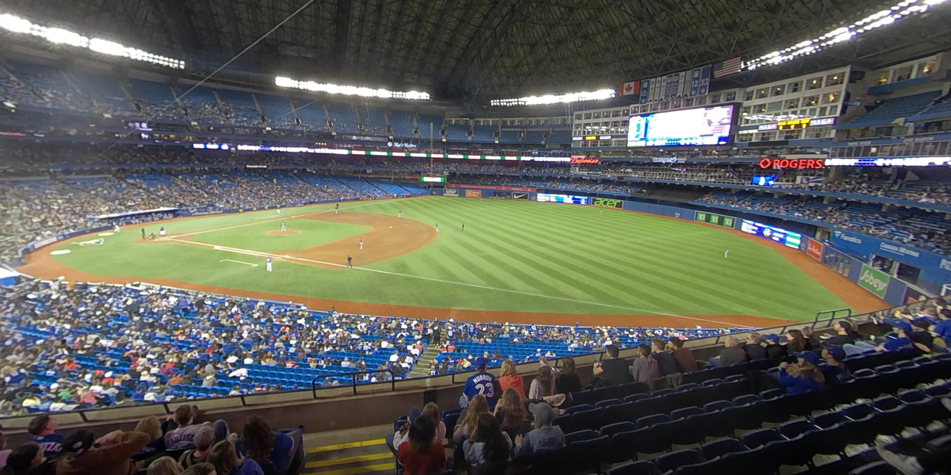 section 214 panoramic seat view  for baseball - rogers centre