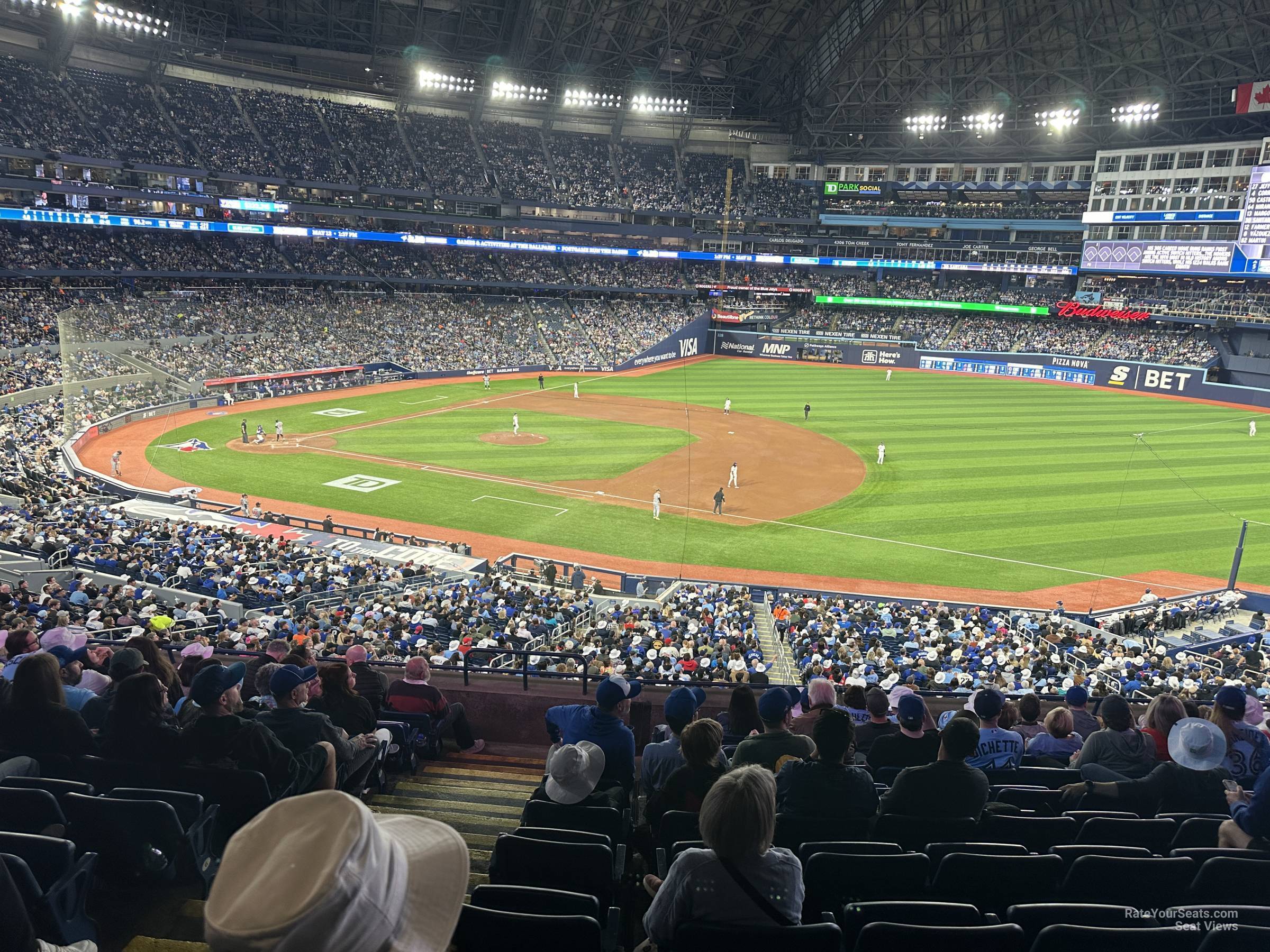 section 215, row 8 seat view  for baseball - rogers centre