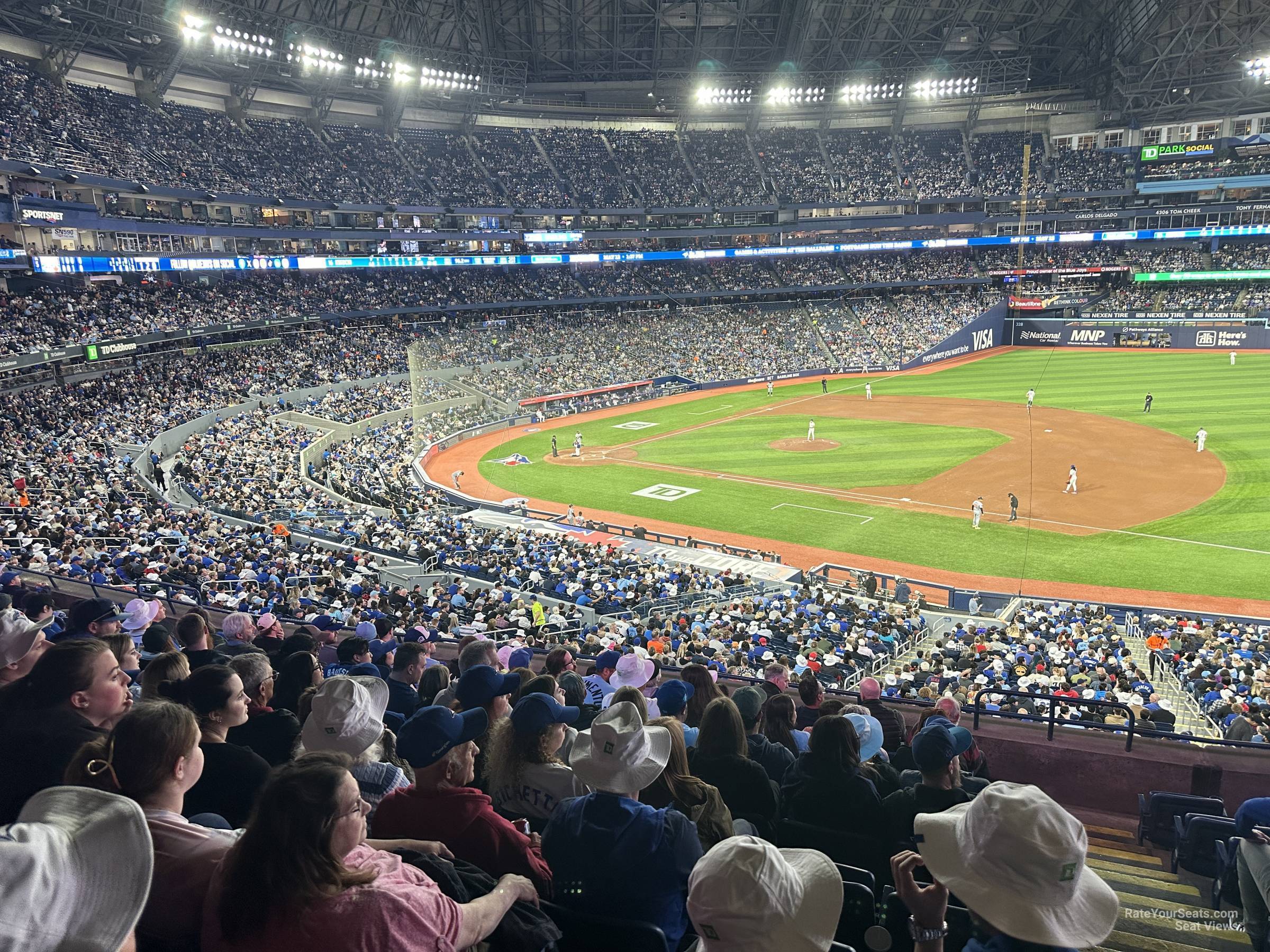 section 216, row 8 seat view  for baseball - rogers centre