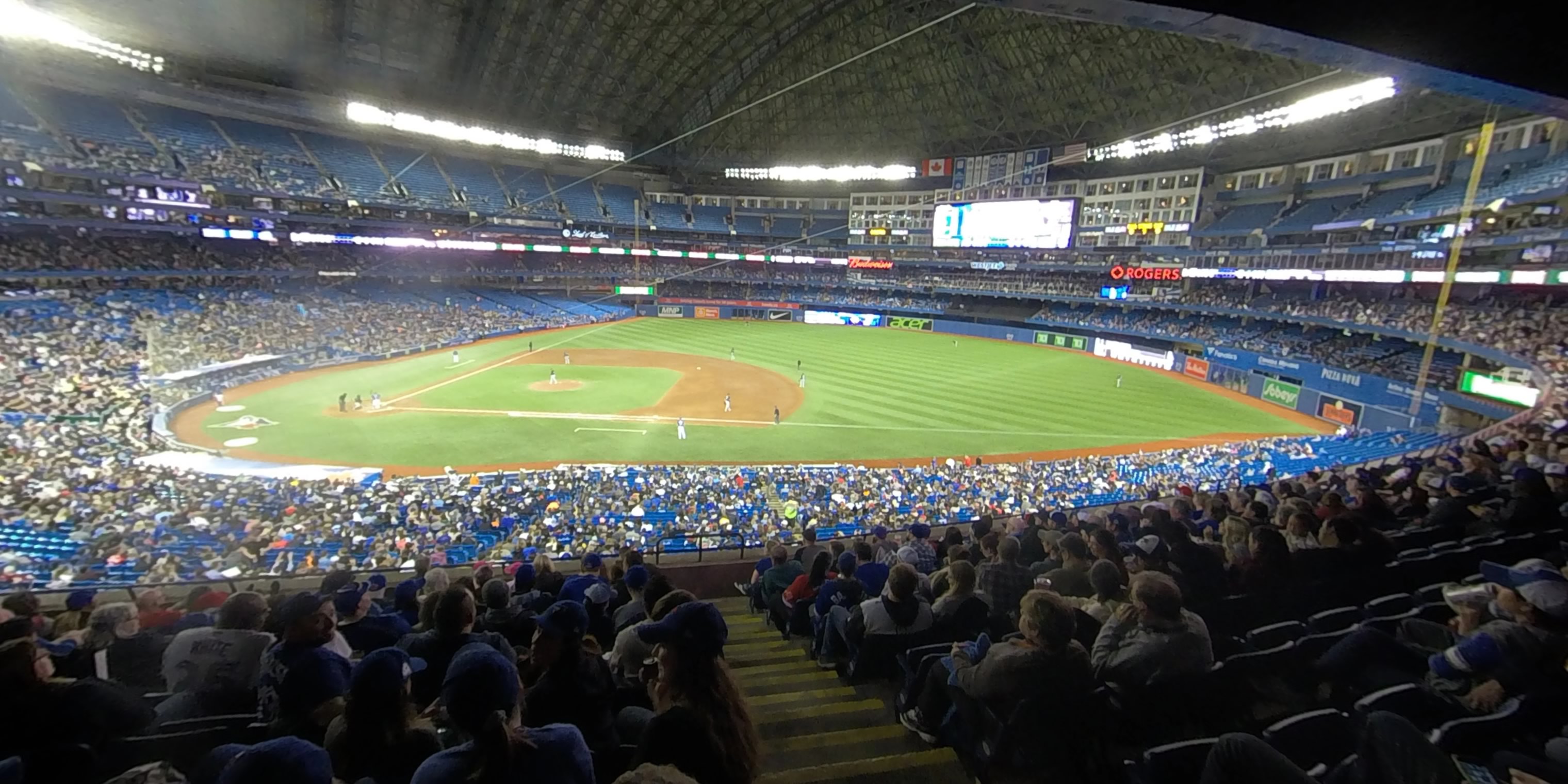section 217 panoramic seat view  for baseball - rogers centre