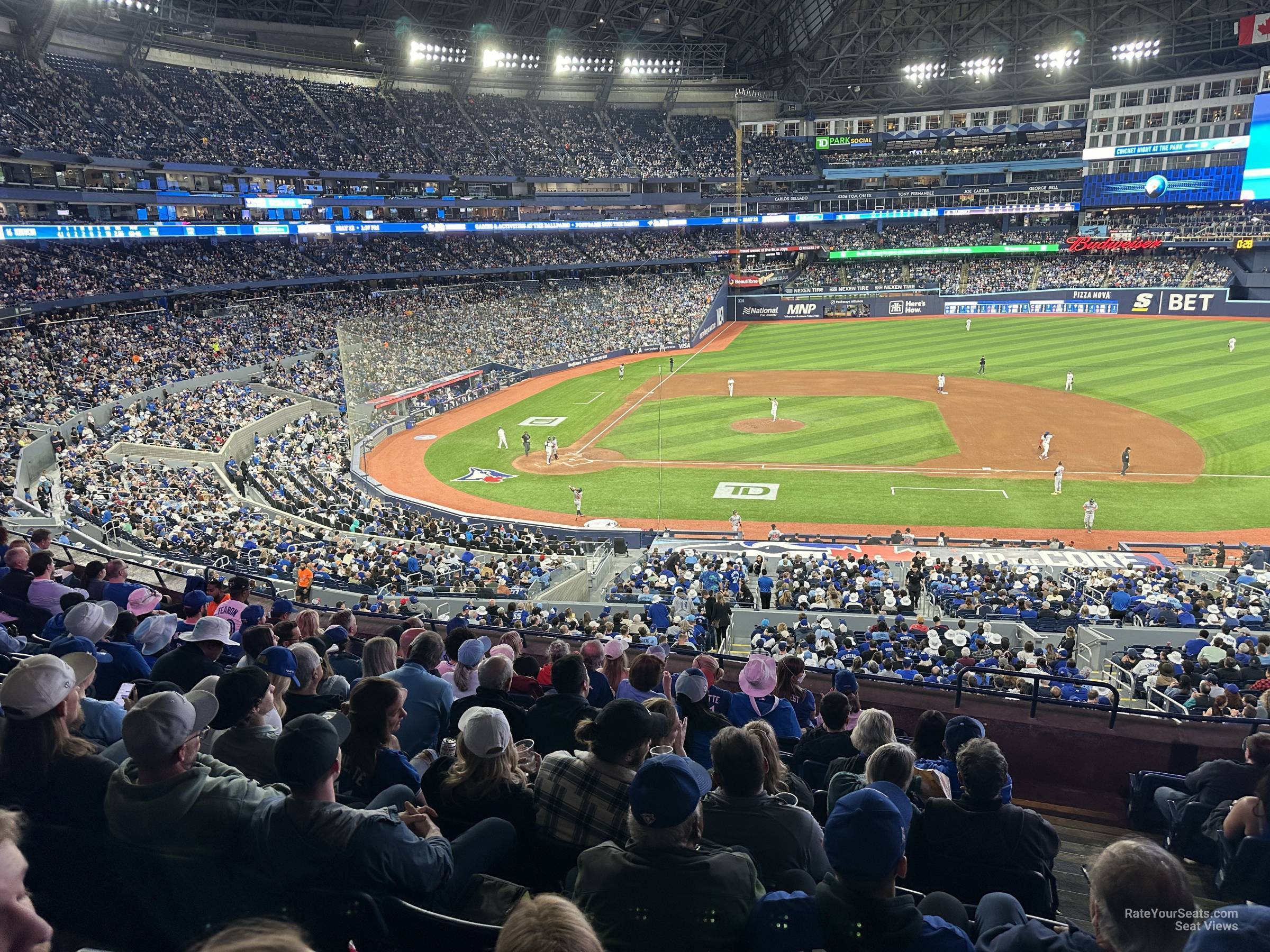 section 219, row 8 seat view  for baseball - rogers centre