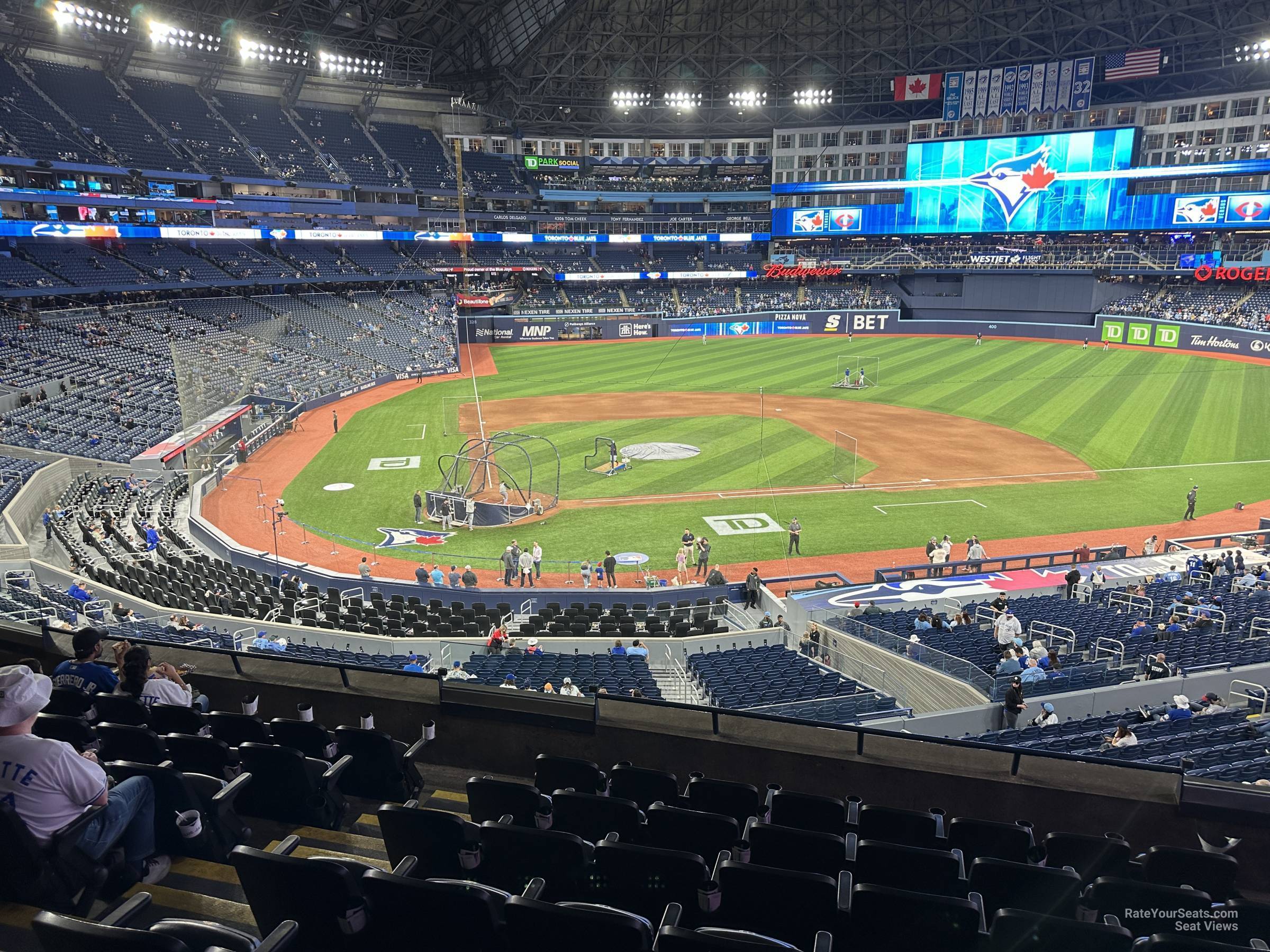 section 221, row 8 seat view  for baseball - rogers centre