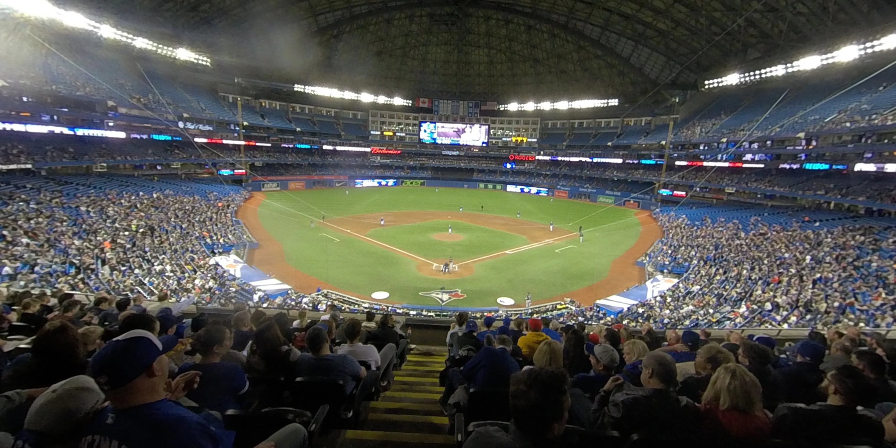 section 224a panoramic seat view  for baseball - rogers centre