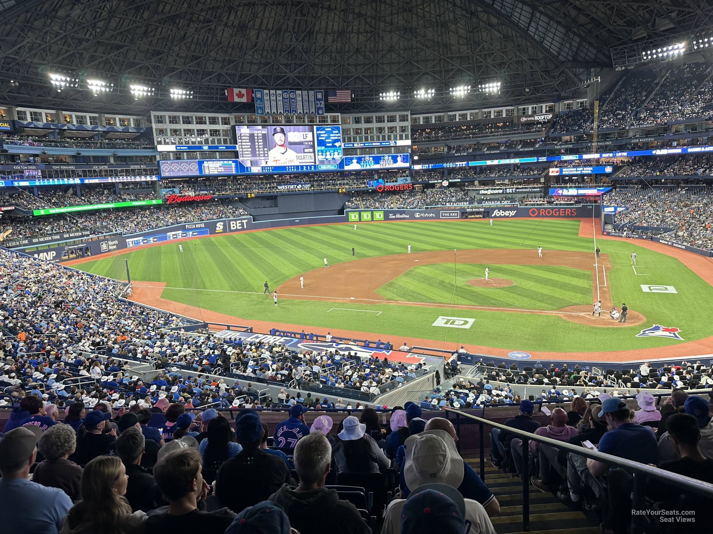 section 228, row 8 seat view  for baseball - rogers centre