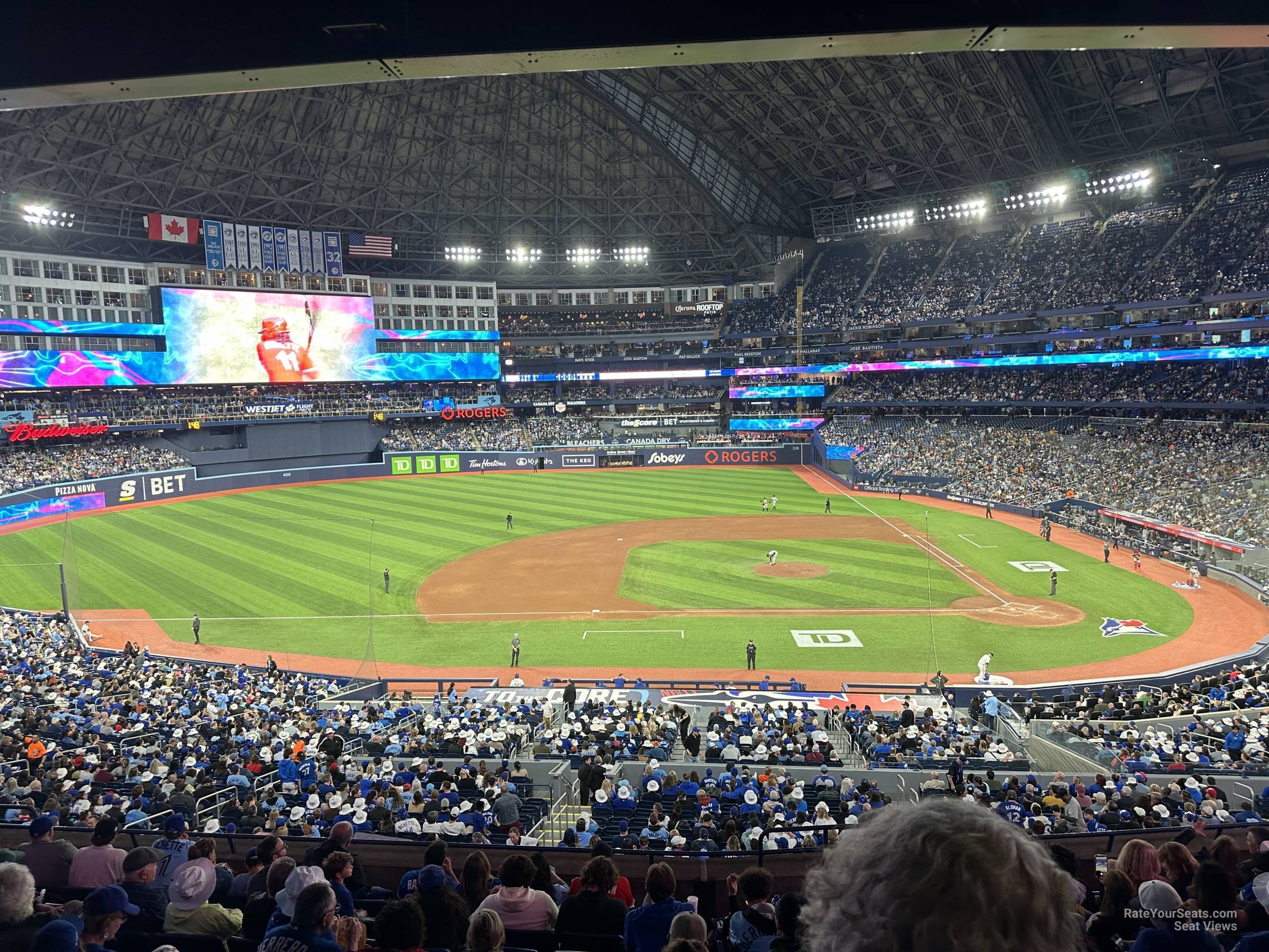 section 230, row 8 seat view  for baseball - rogers centre