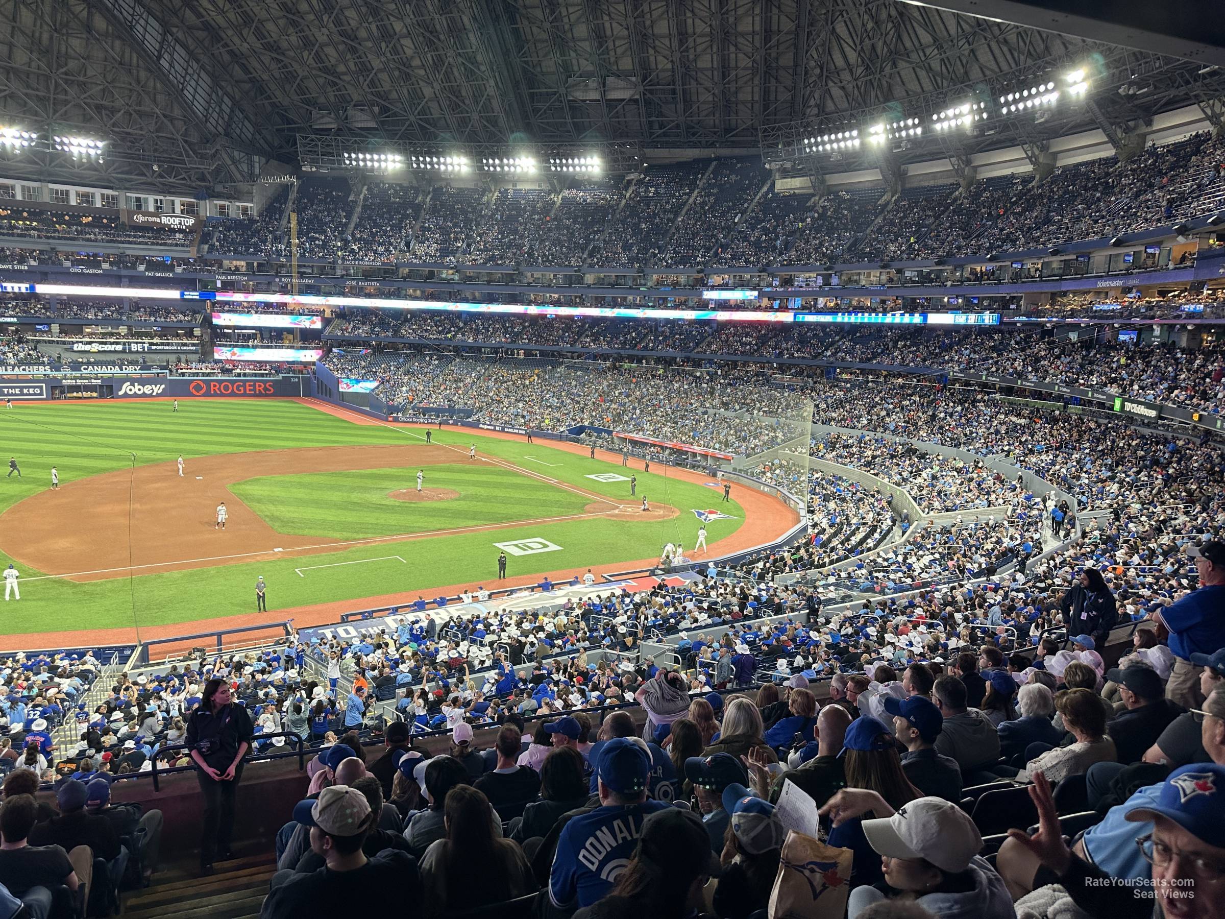 section 231, row 8 seat view  for baseball - rogers centre