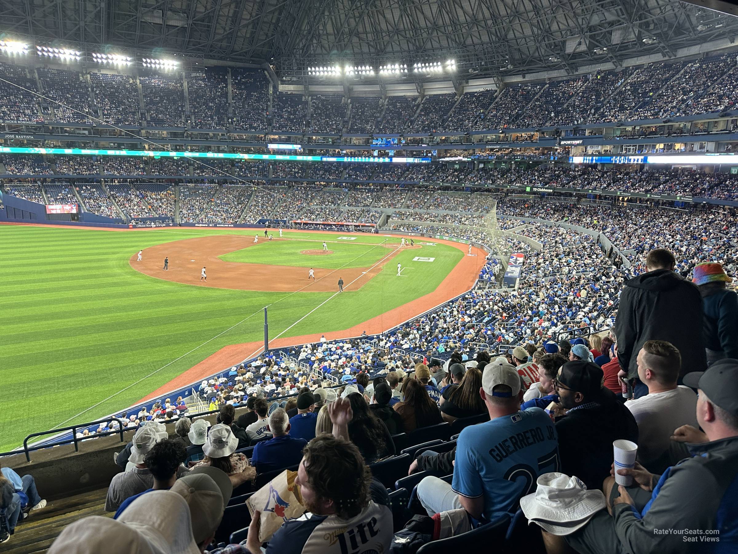 section 237, row 8 seat view  for baseball - rogers centre