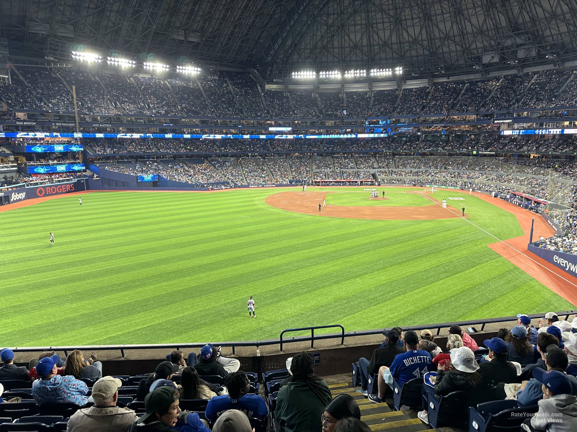 section 242, row 8 seat view  for baseball - rogers centre
