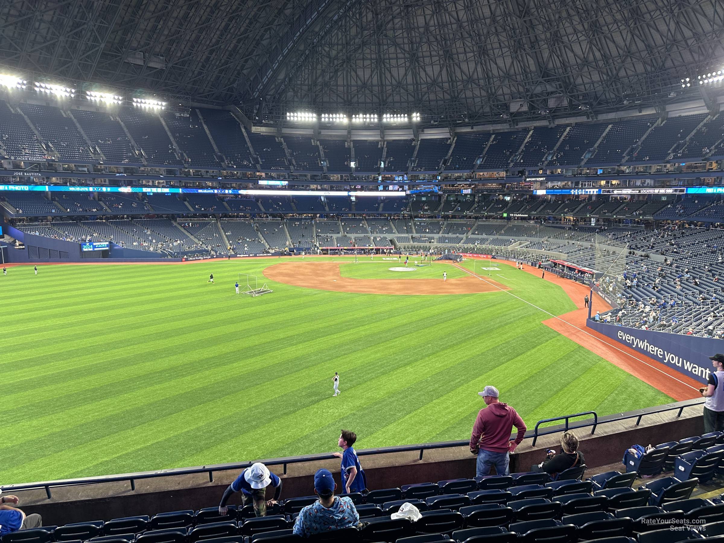section 242, row 9 seat view  for baseball - rogers centre