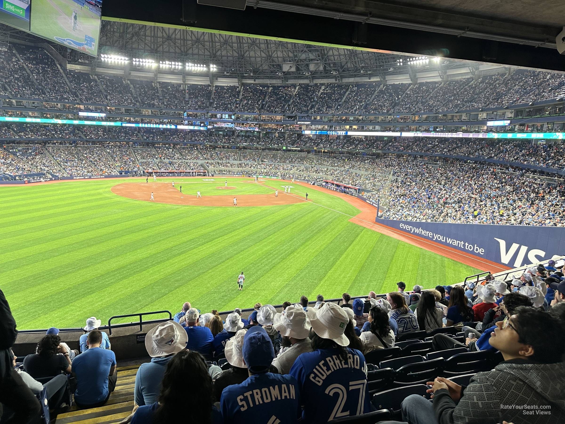 section 243, row 8 seat view  for baseball - rogers centre