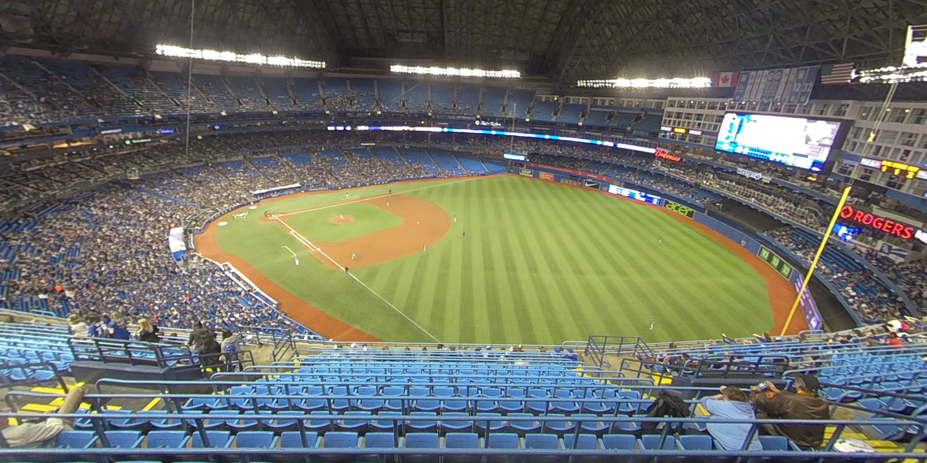 section 511 panoramic seat view  for baseball - rogers centre