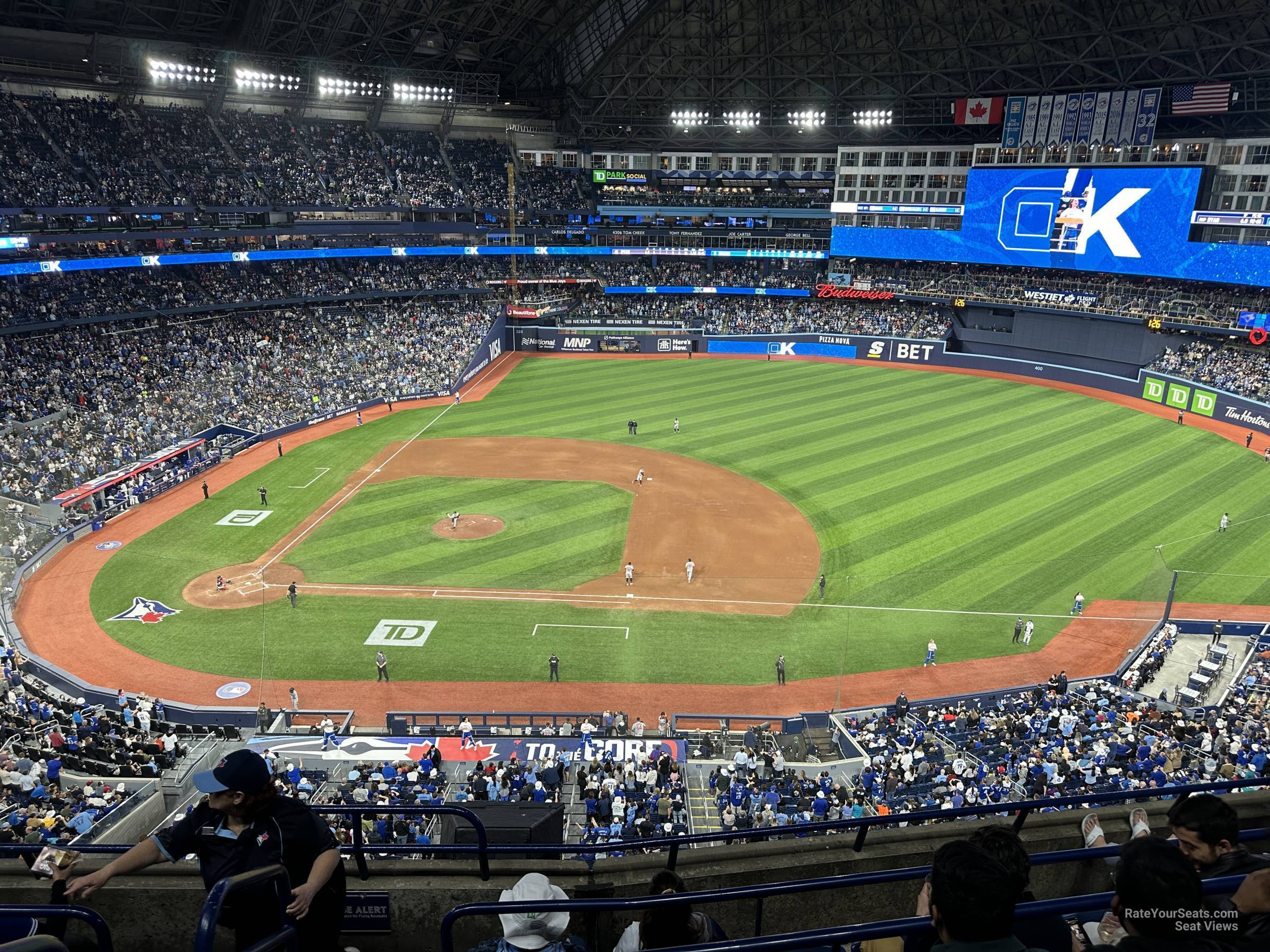 section 517, row 5 seat view  for baseball - rogers centre