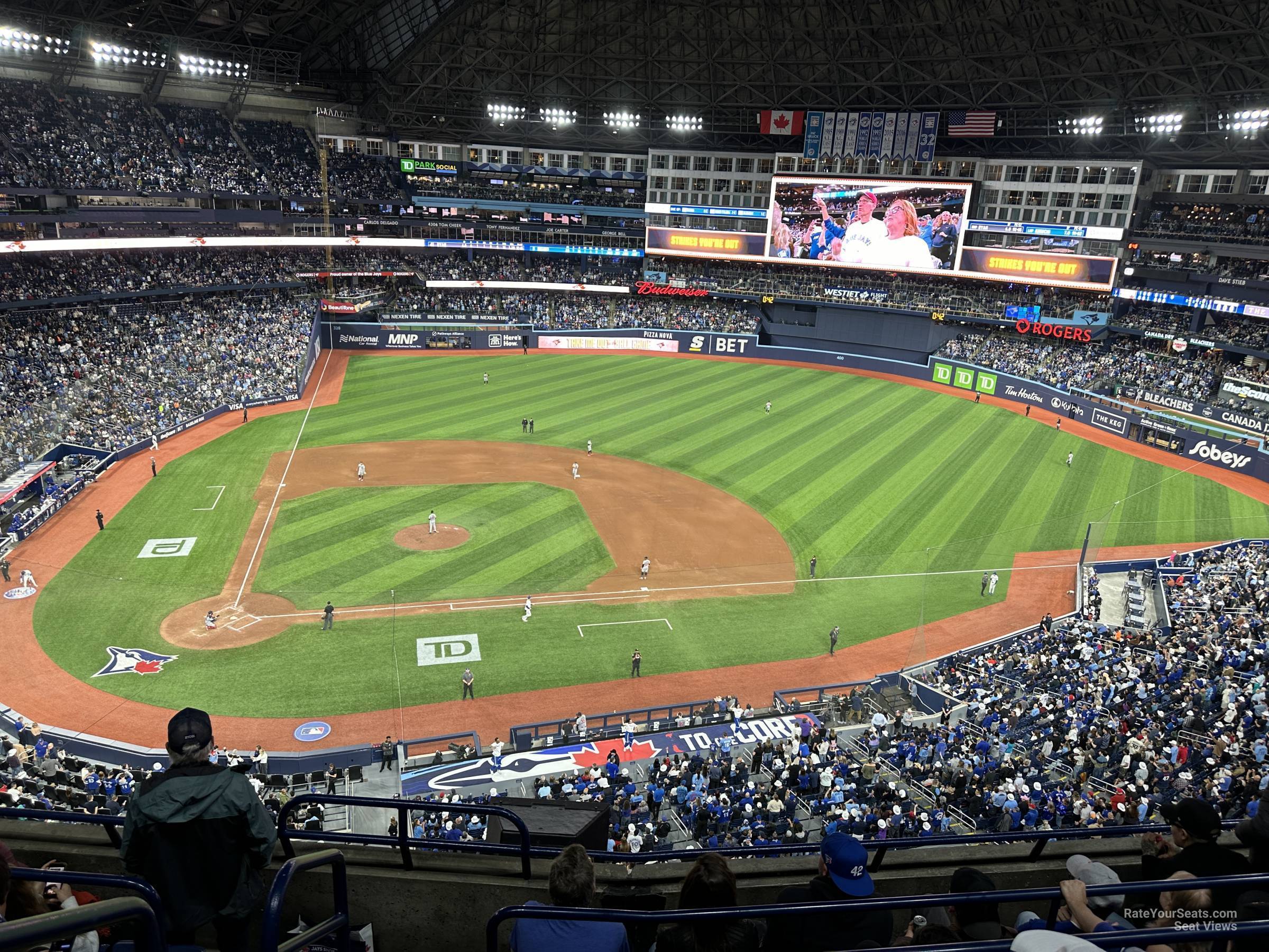 section 519, row 5 seat view  for baseball - rogers centre