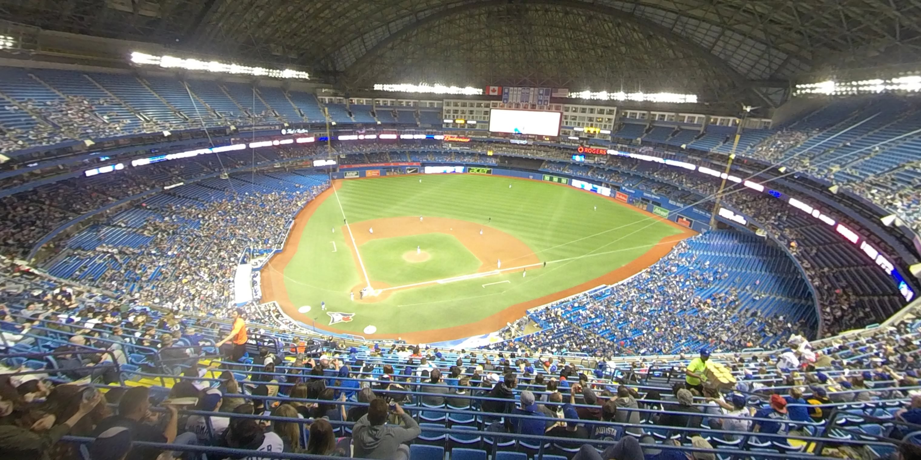 section 521 panoramic seat view  for baseball - rogers centre