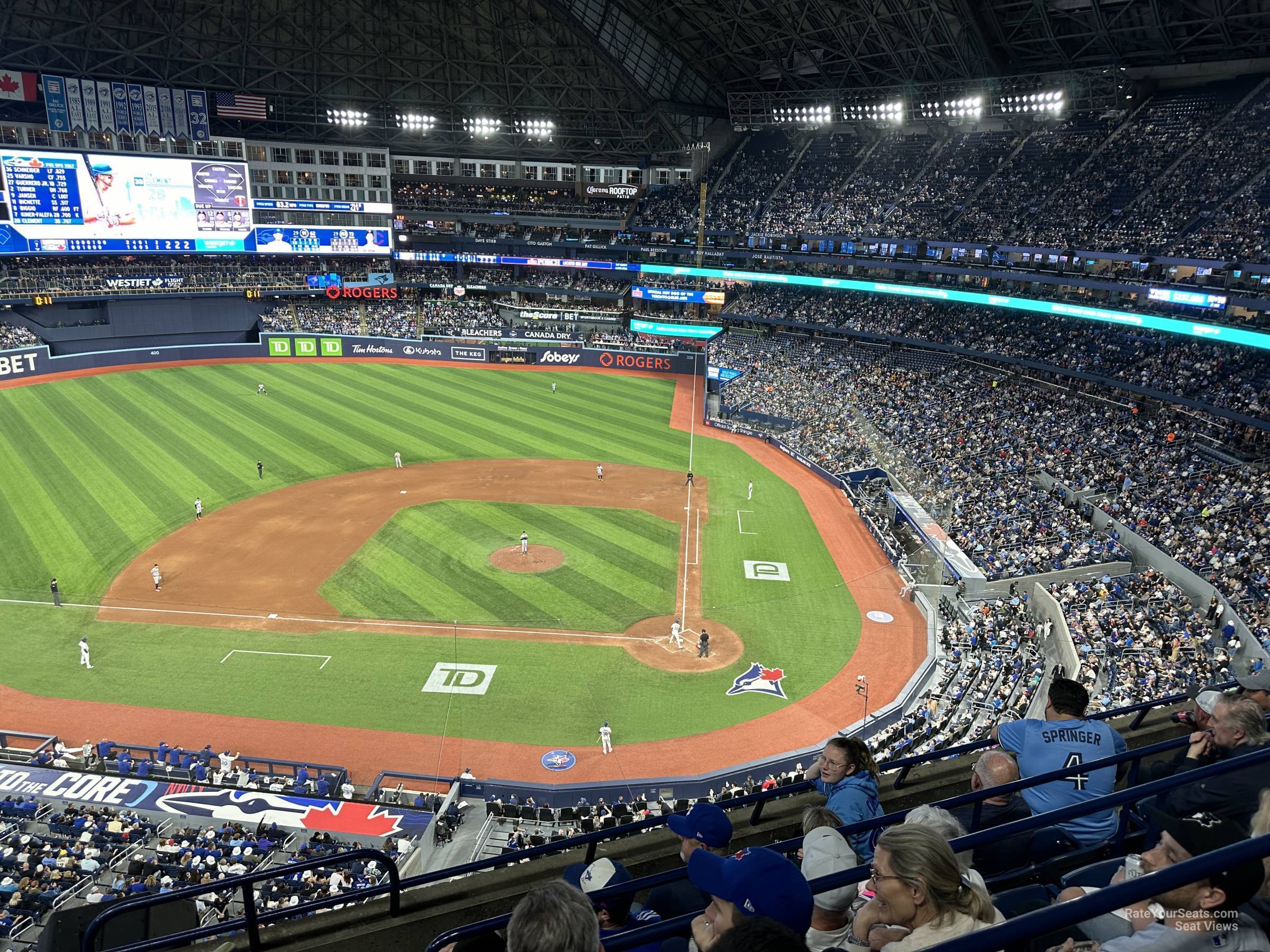 section 527, row 5 seat view  for baseball - rogers centre