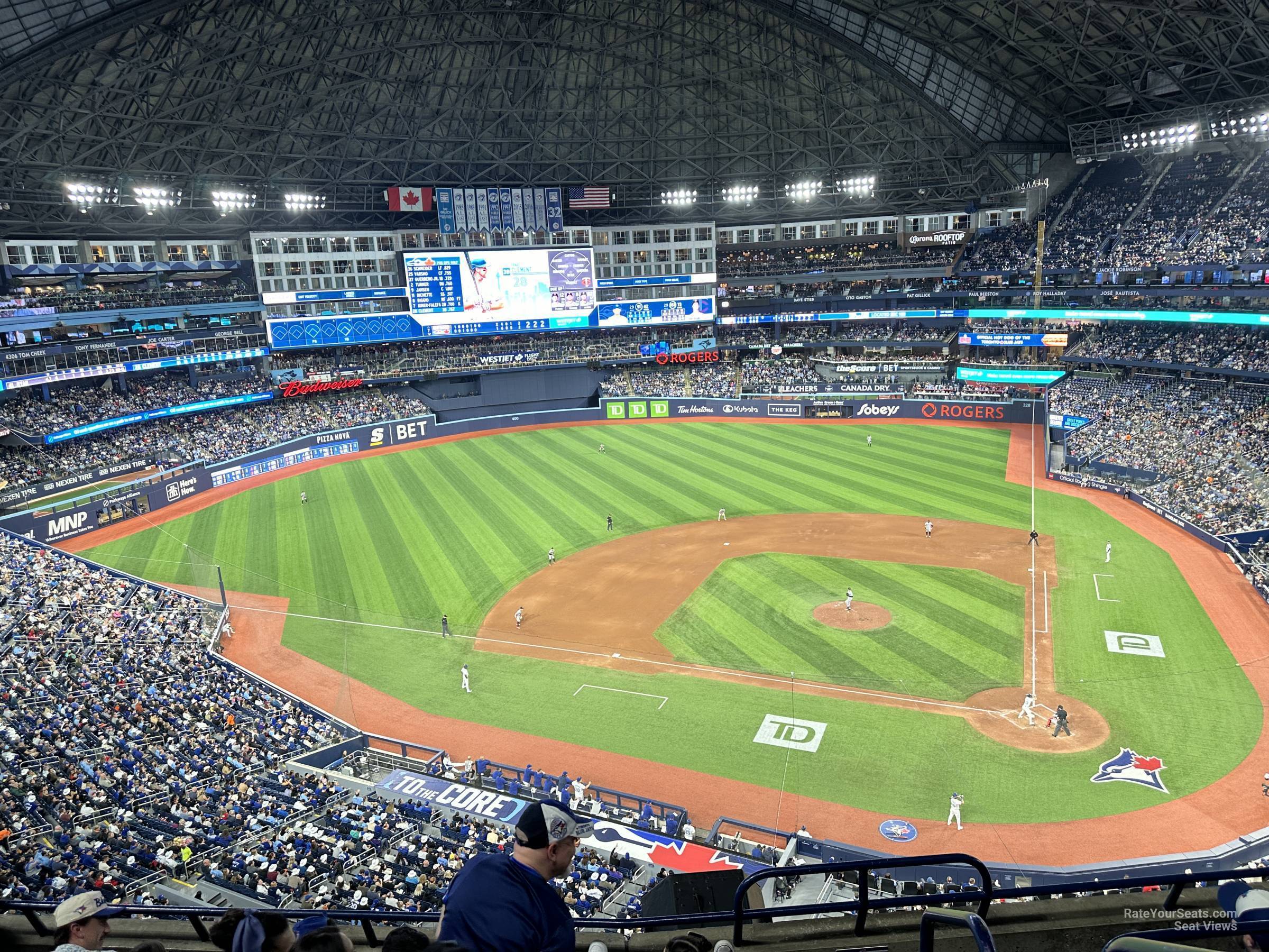 section 528, row 5 seat view  for baseball - rogers centre