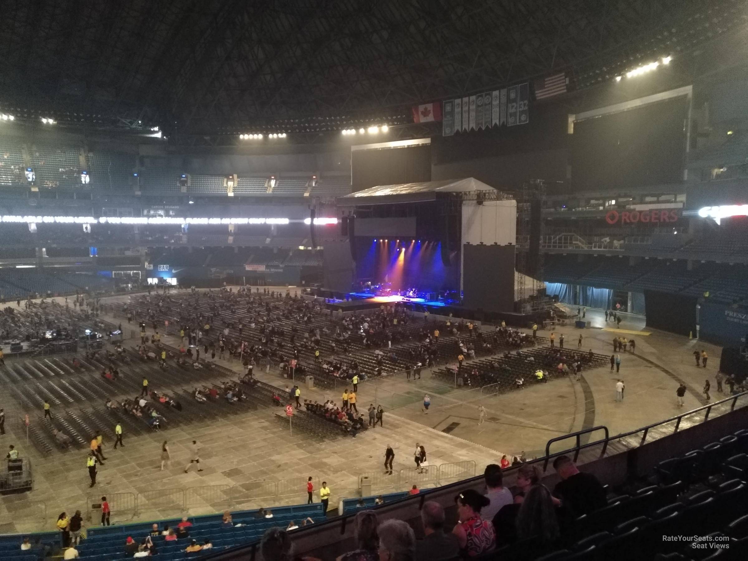 section 214, row 7 seat view  for concert - rogers centre