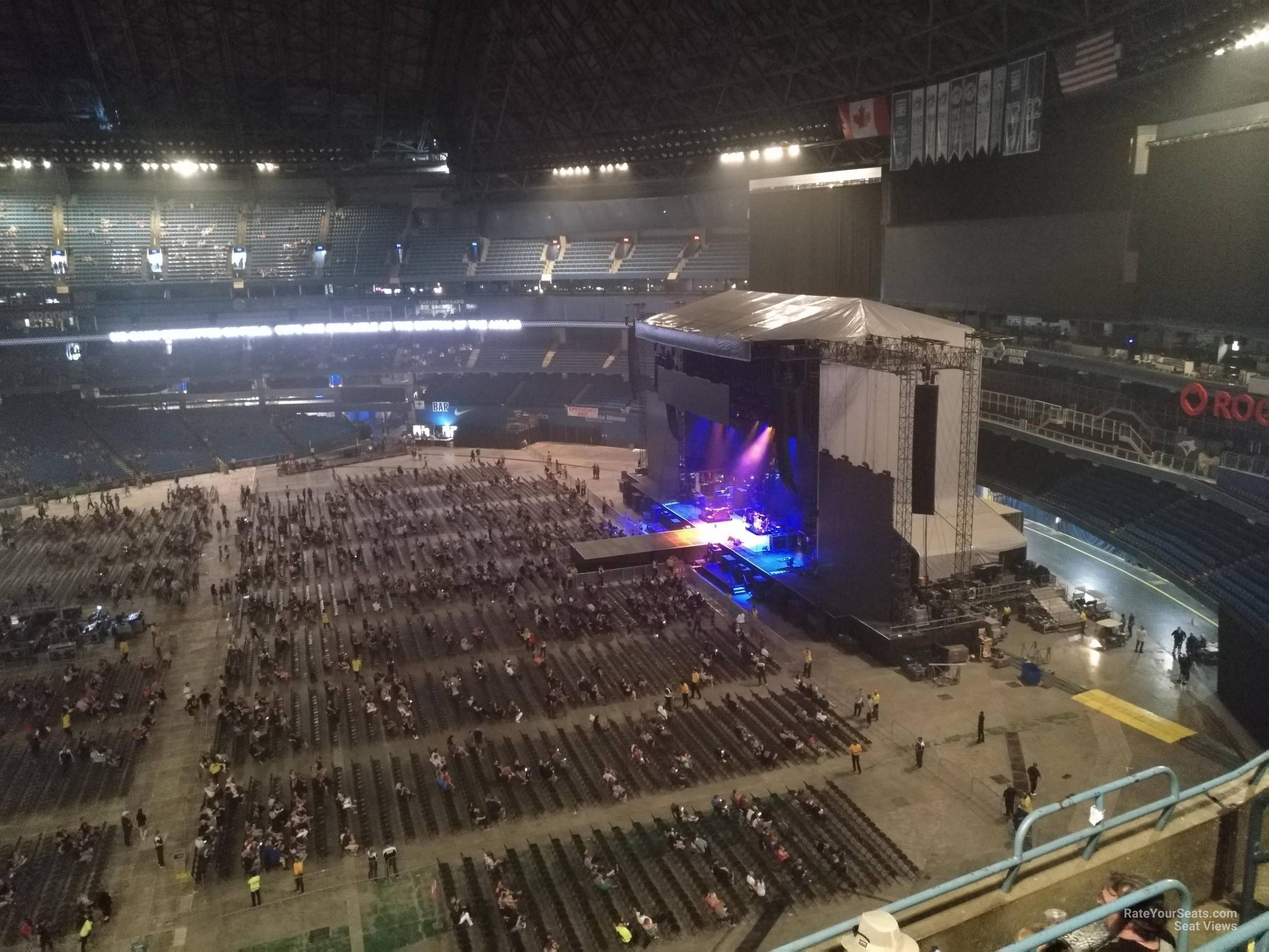 section 510, row 5 seat view  for concert - rogers centre