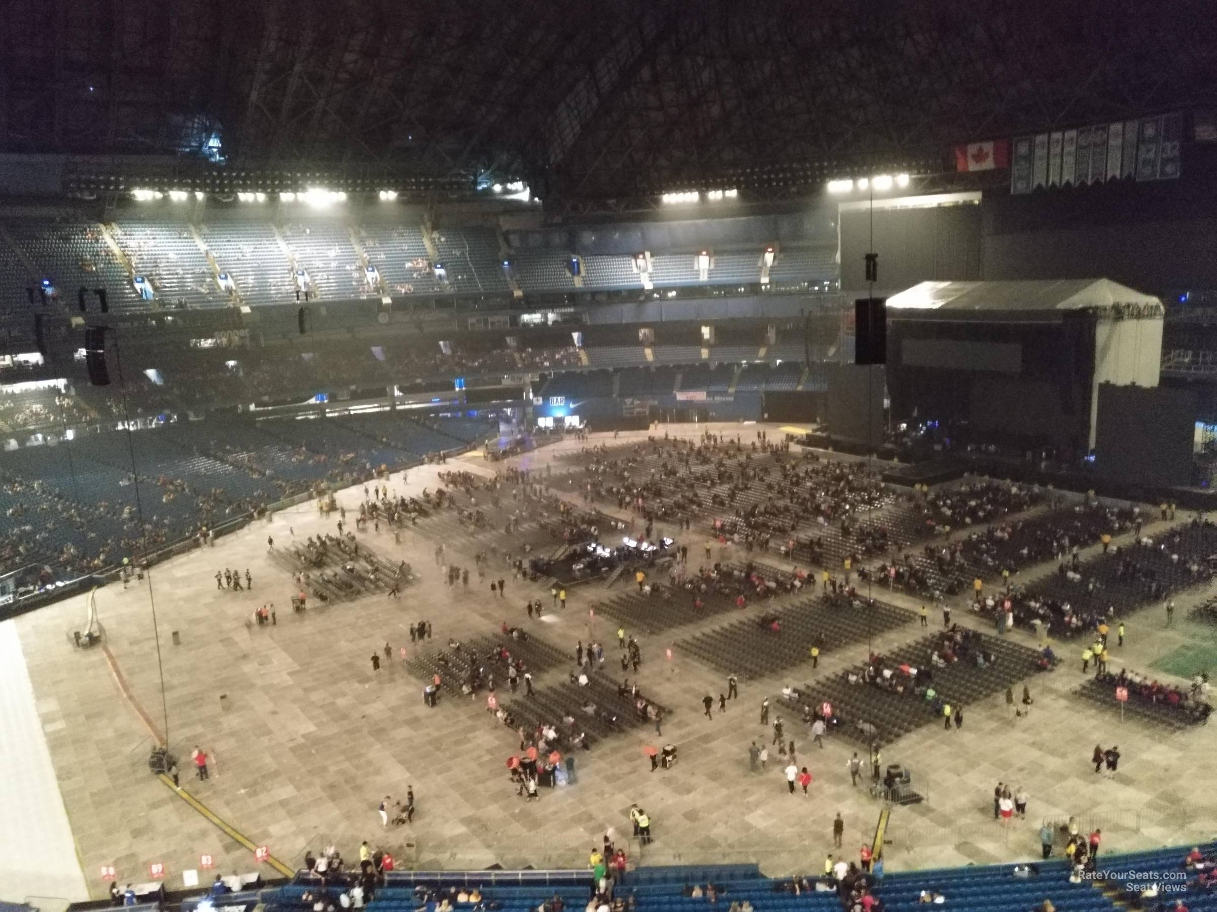 section 517, row 5 seat view  for concert - rogers centre