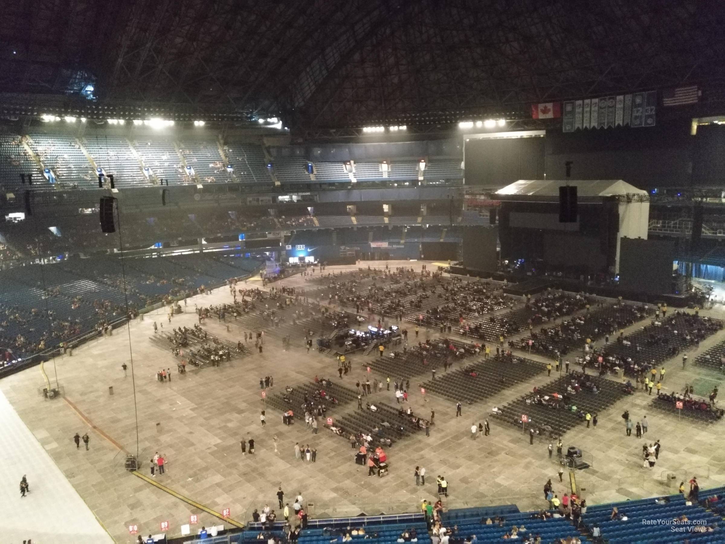 section 518, row 5 seat view  for concert - rogers centre