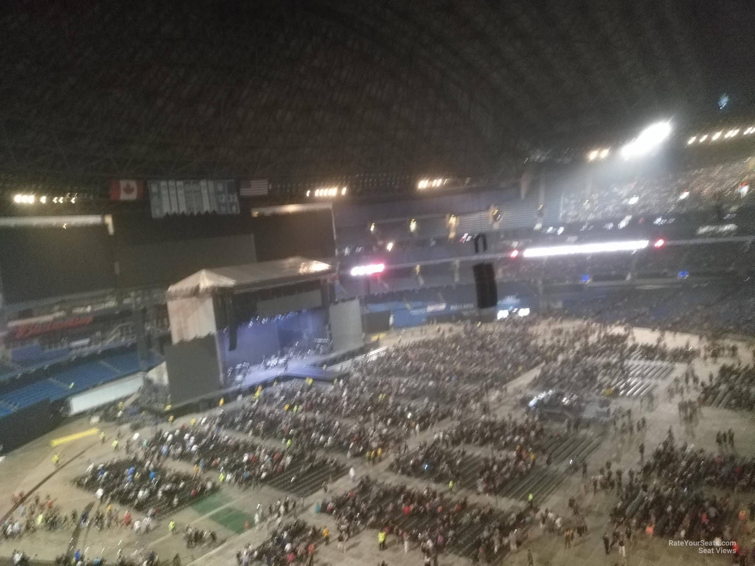 section 533, row 5 seat view  for concert - rogers centre