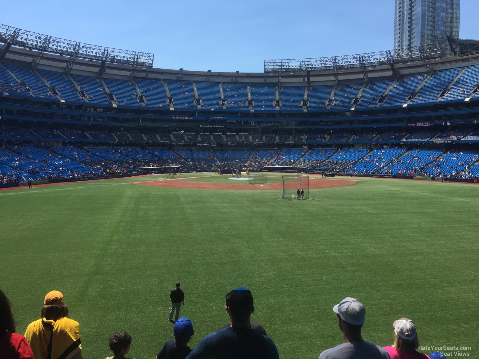 section 102b, row 6 seat view  for baseball - rogers centre