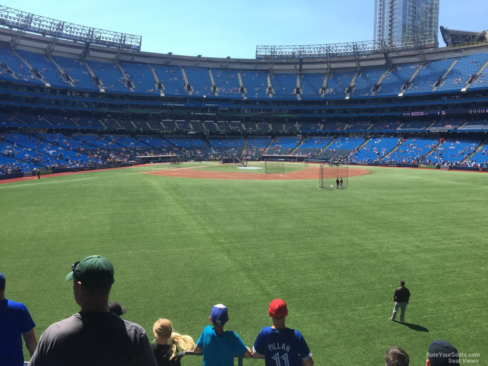 section 103b, row 6 seat view  for baseball - rogers centre