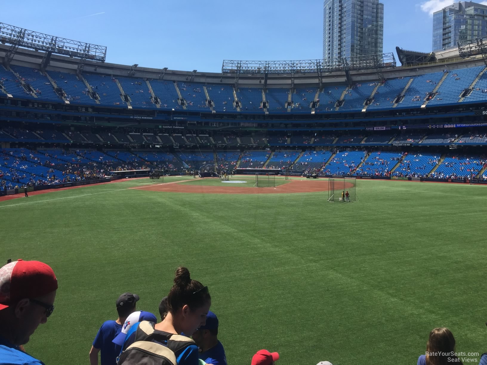section 104, row 6 seat view for baseball - rogers centre