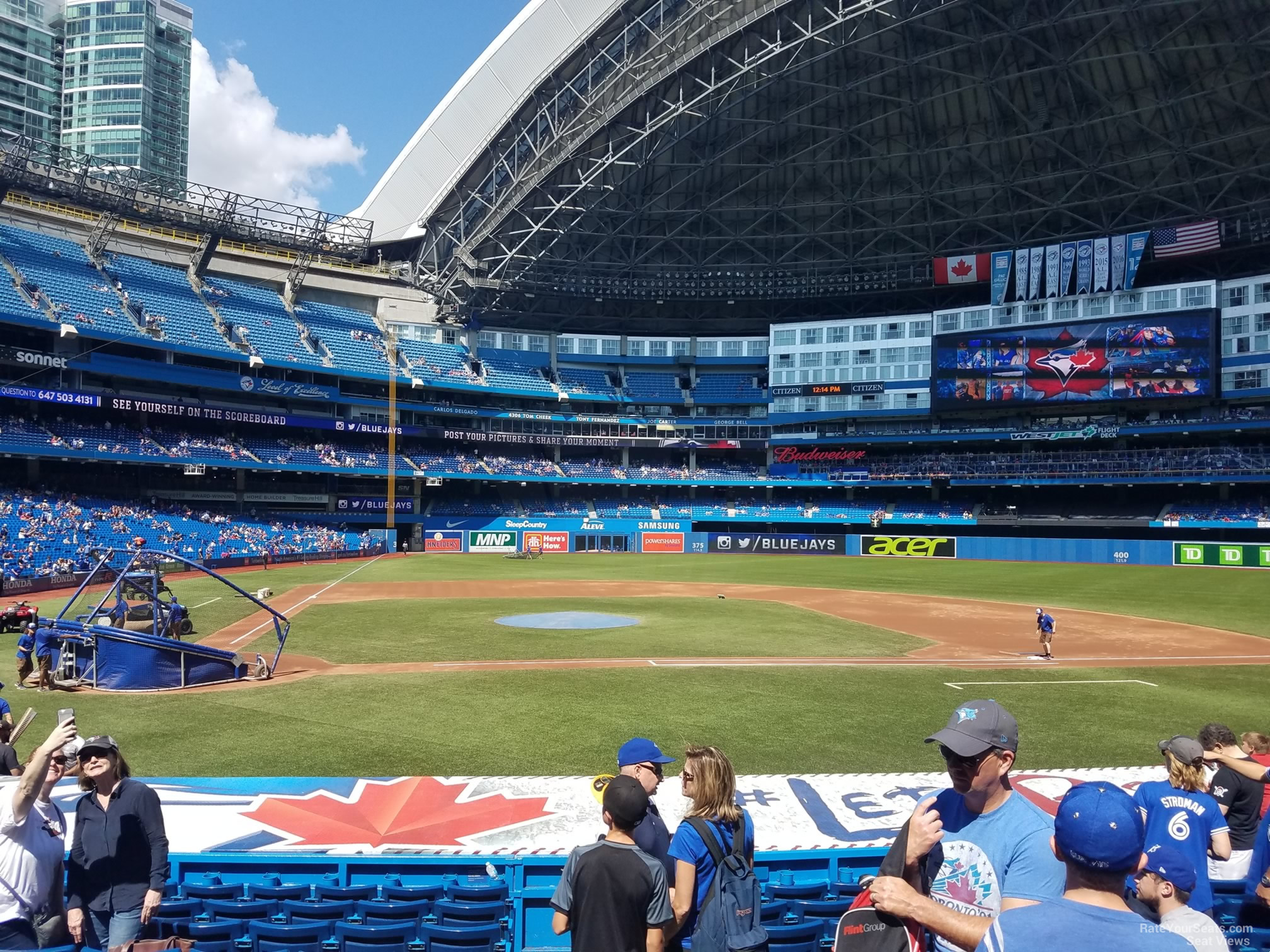 section 118, row 20 seat view  for baseball - rogers centre
