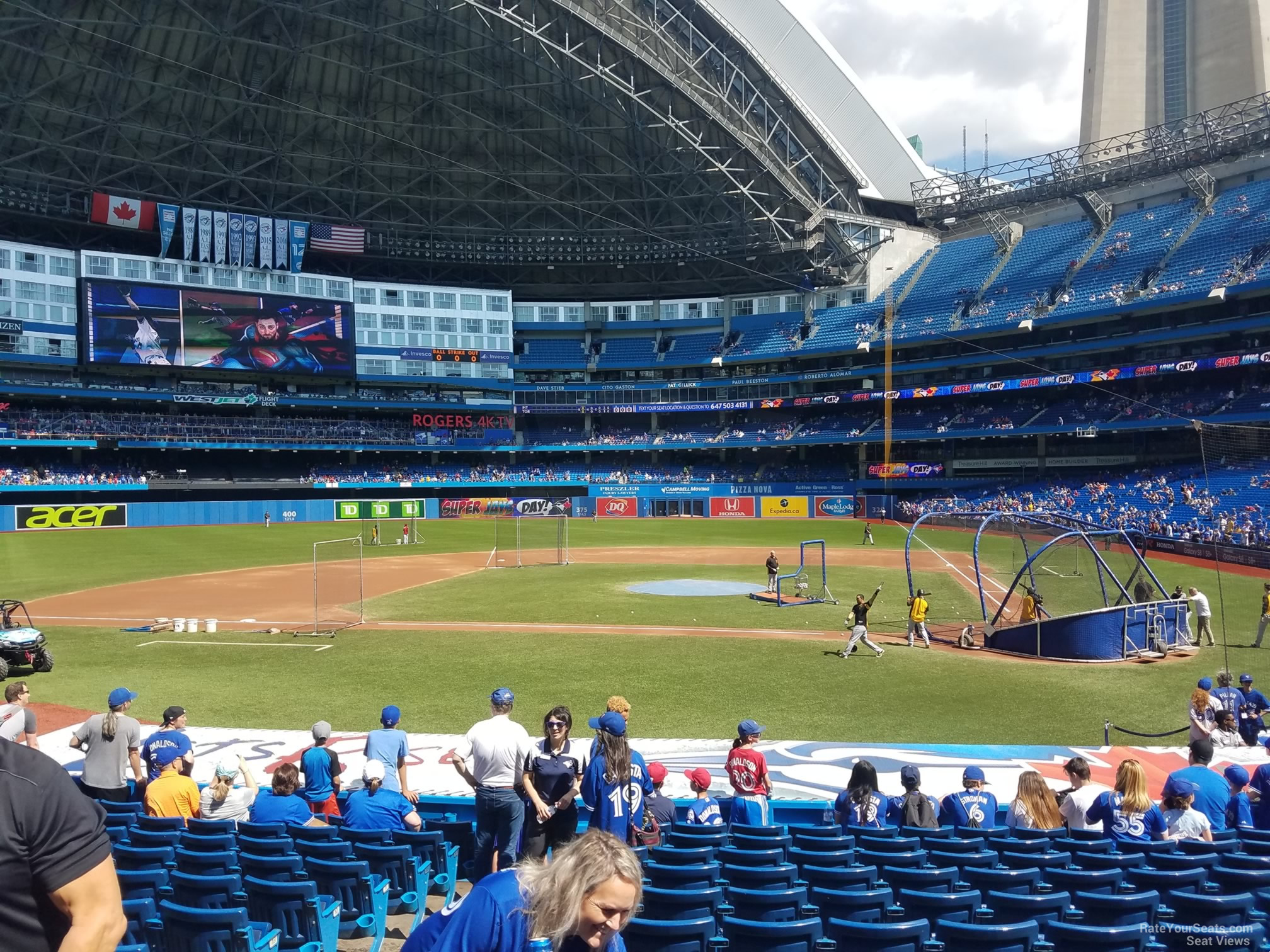 section 125, row 20 seat view  for baseball - rogers centre