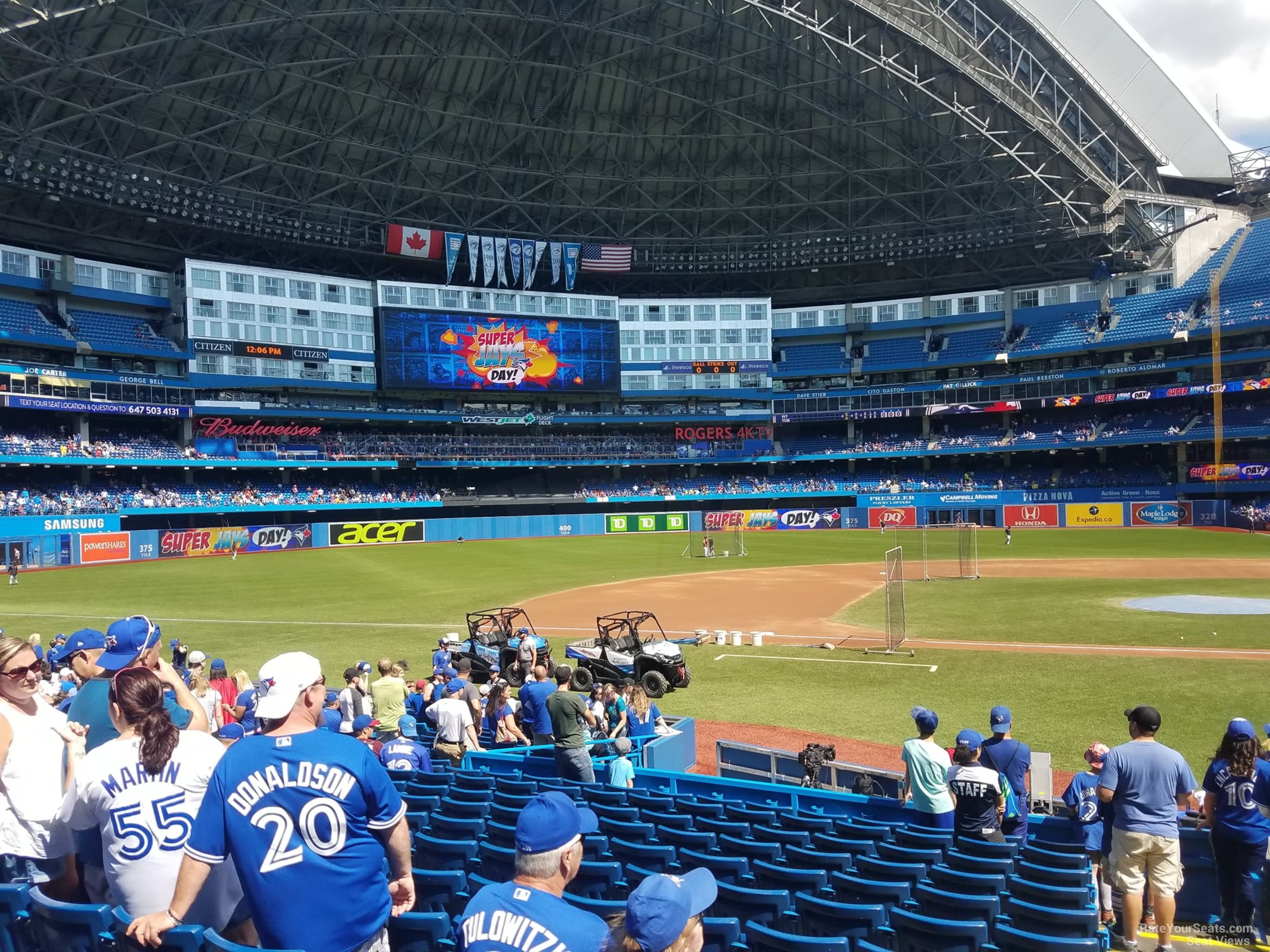 section 126, row 20 seat view  for baseball - rogers centre