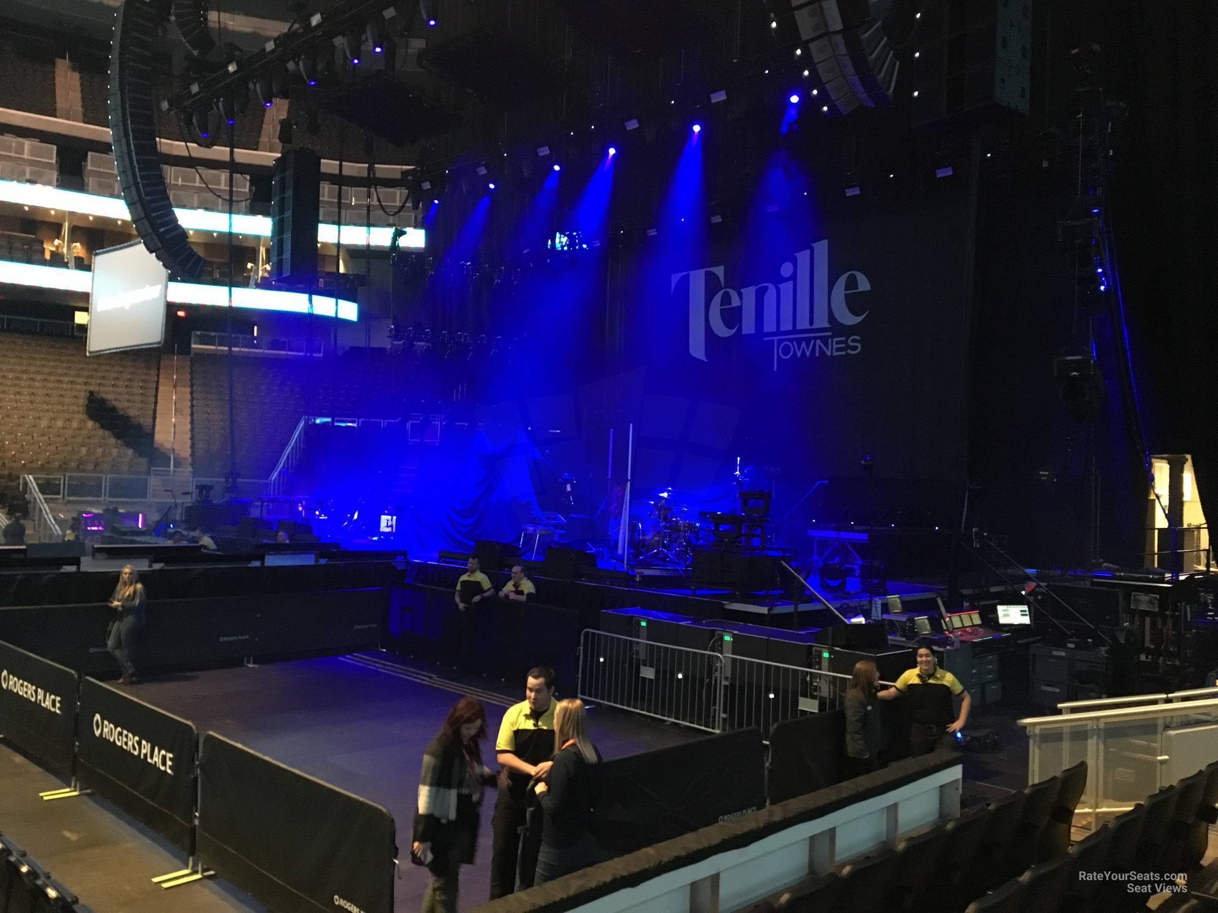 section 101, row 5 seat view  for concert - rogers place