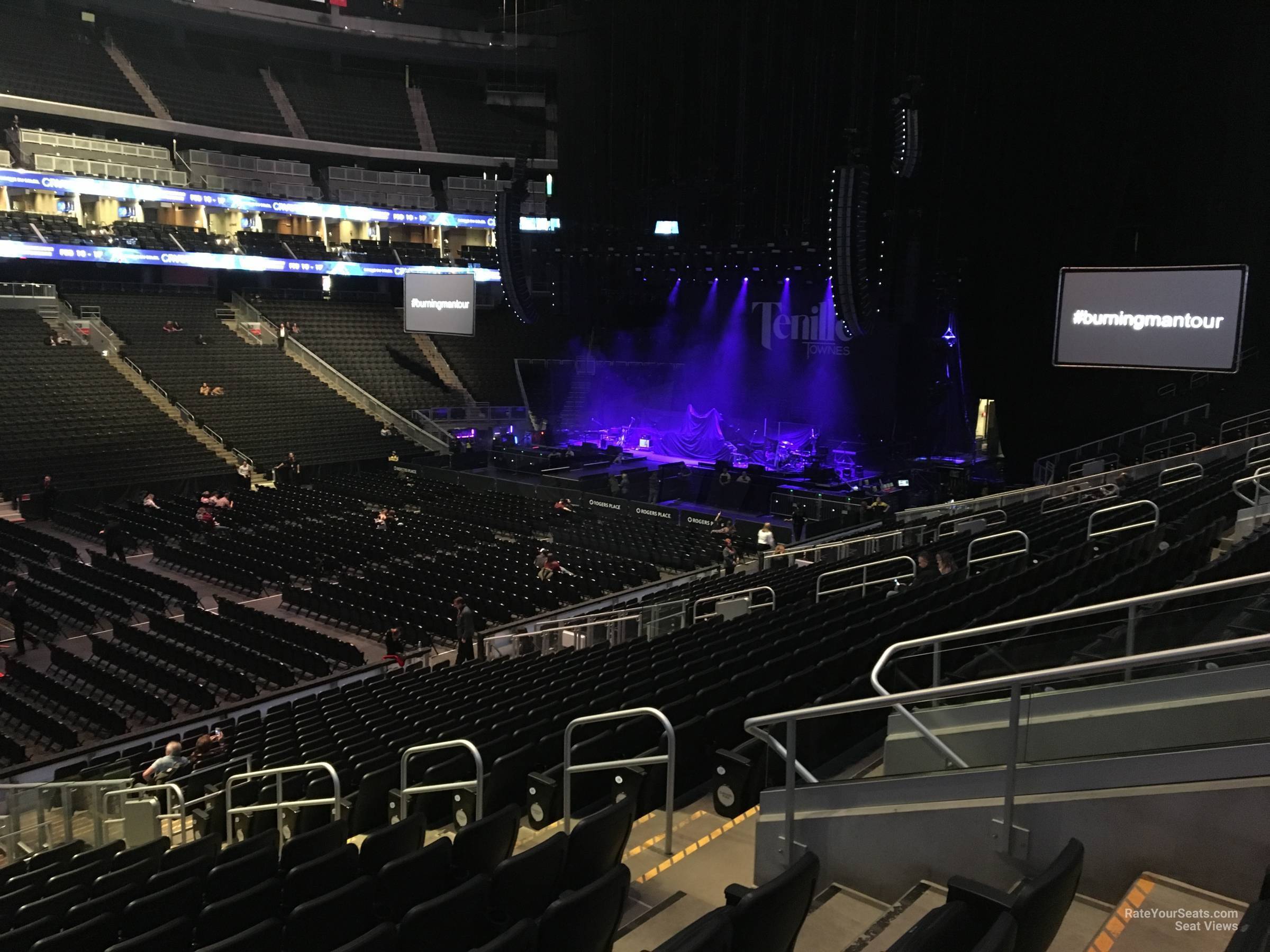 section 104, row 14 seat view  for concert - rogers place