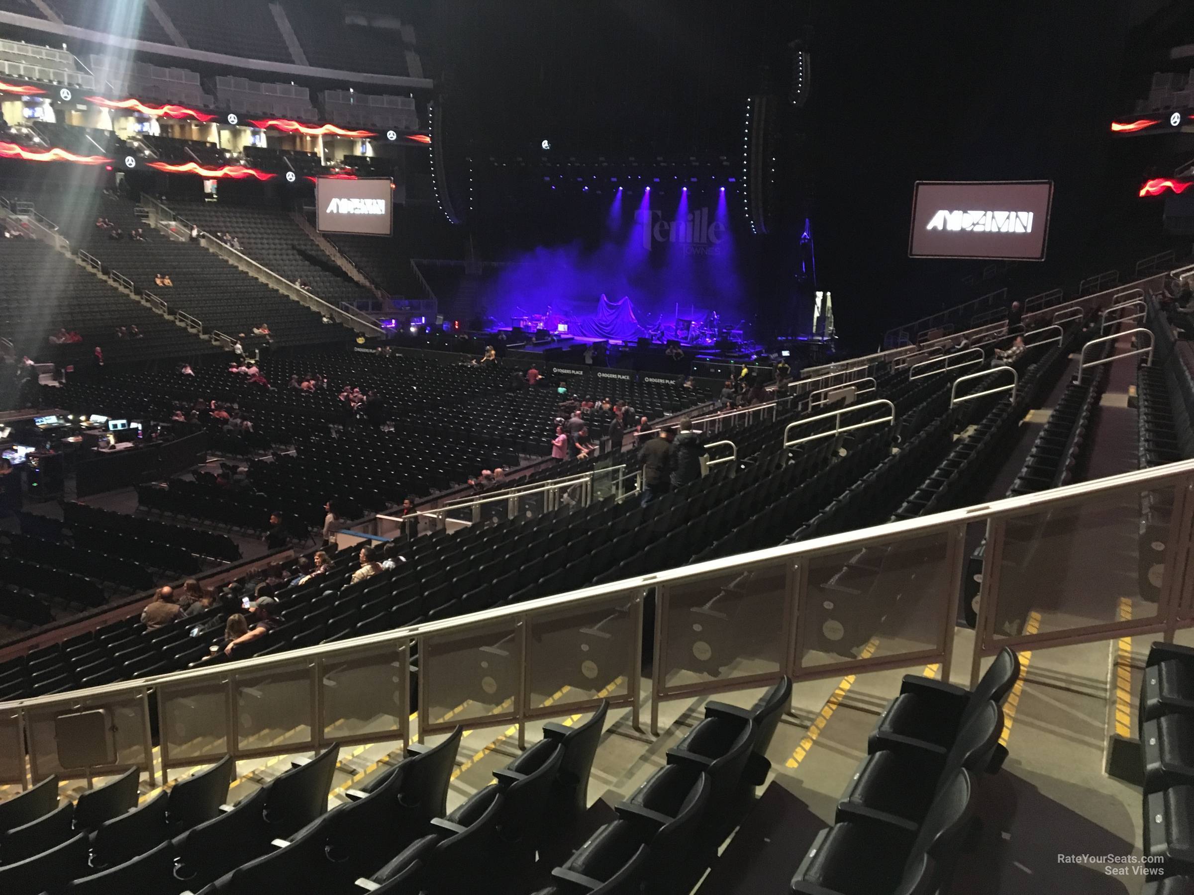 section 105, row 17 seat view  for concert - rogers place