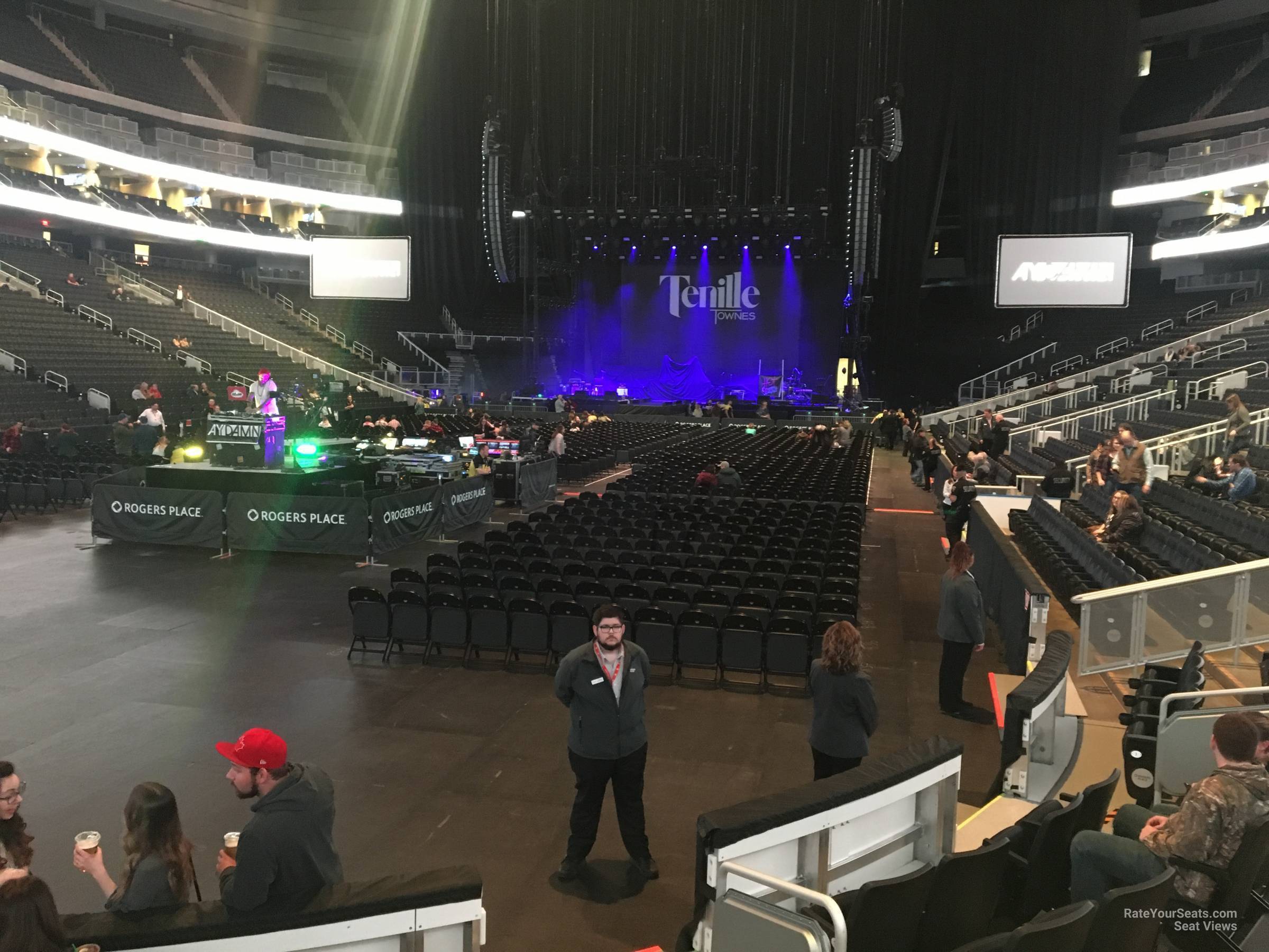 section 109, row 5 seat view  for concert - rogers place