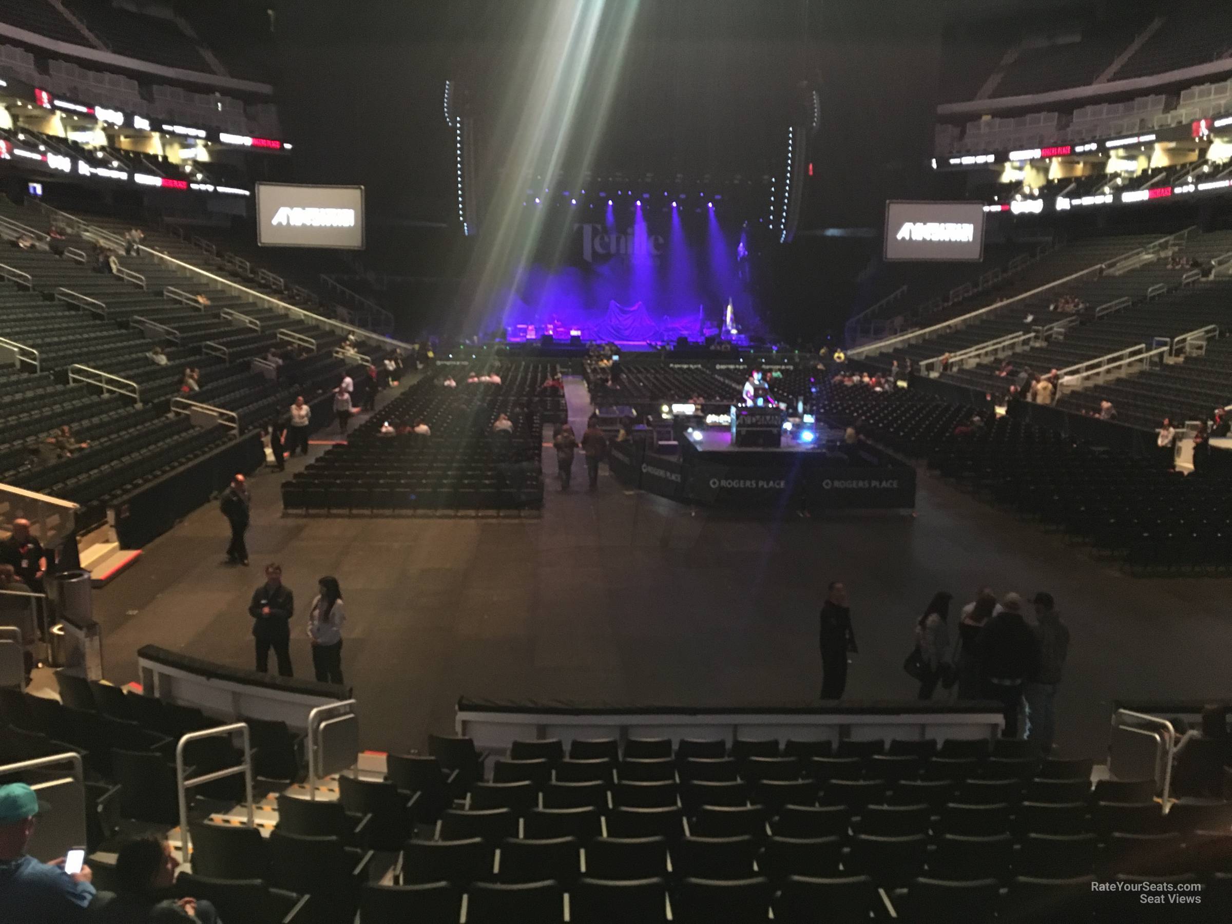 section 112, row 10 seat view  for concert - rogers place