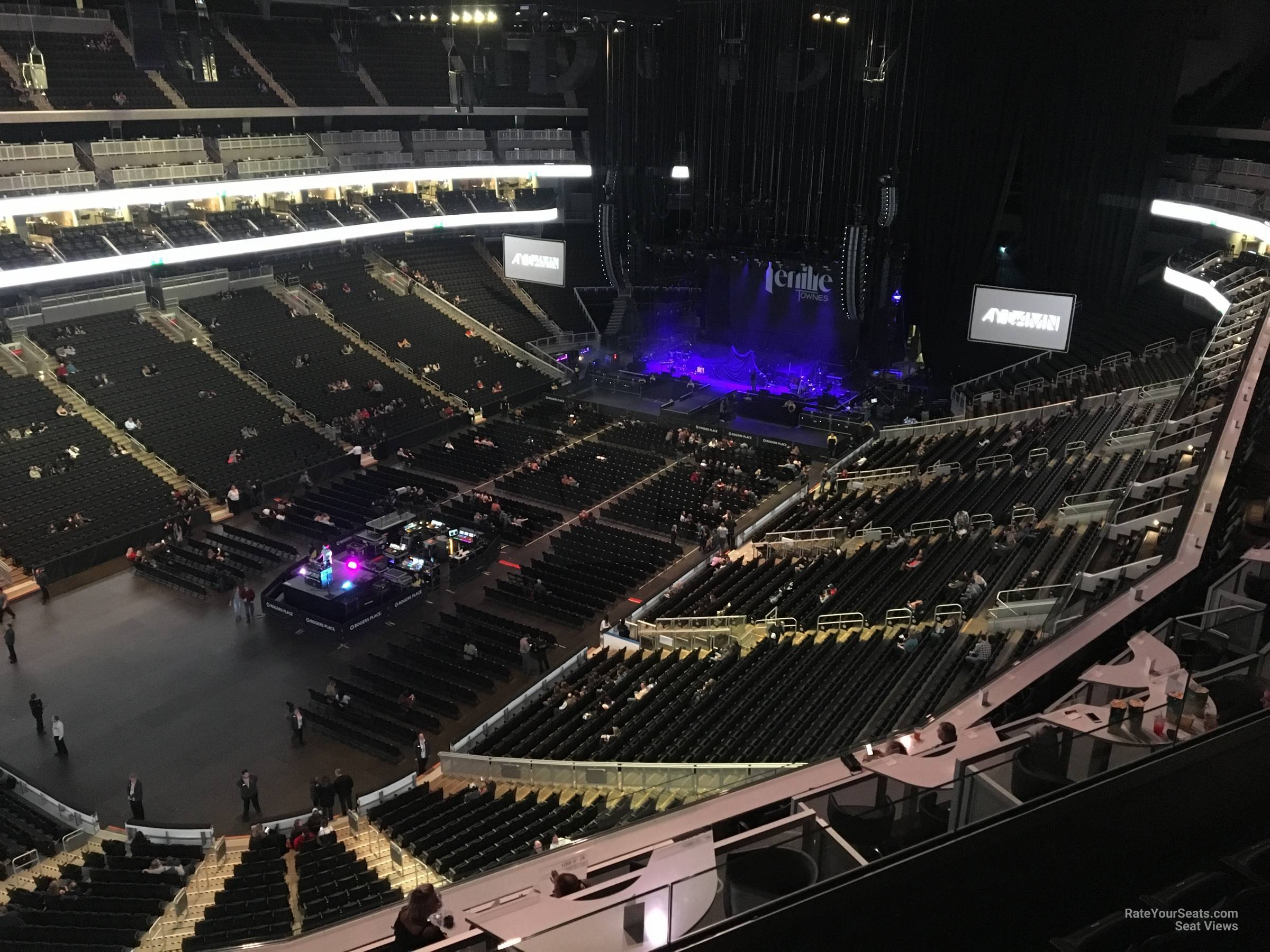 section 208, row 5 seat view  for concert - rogers place