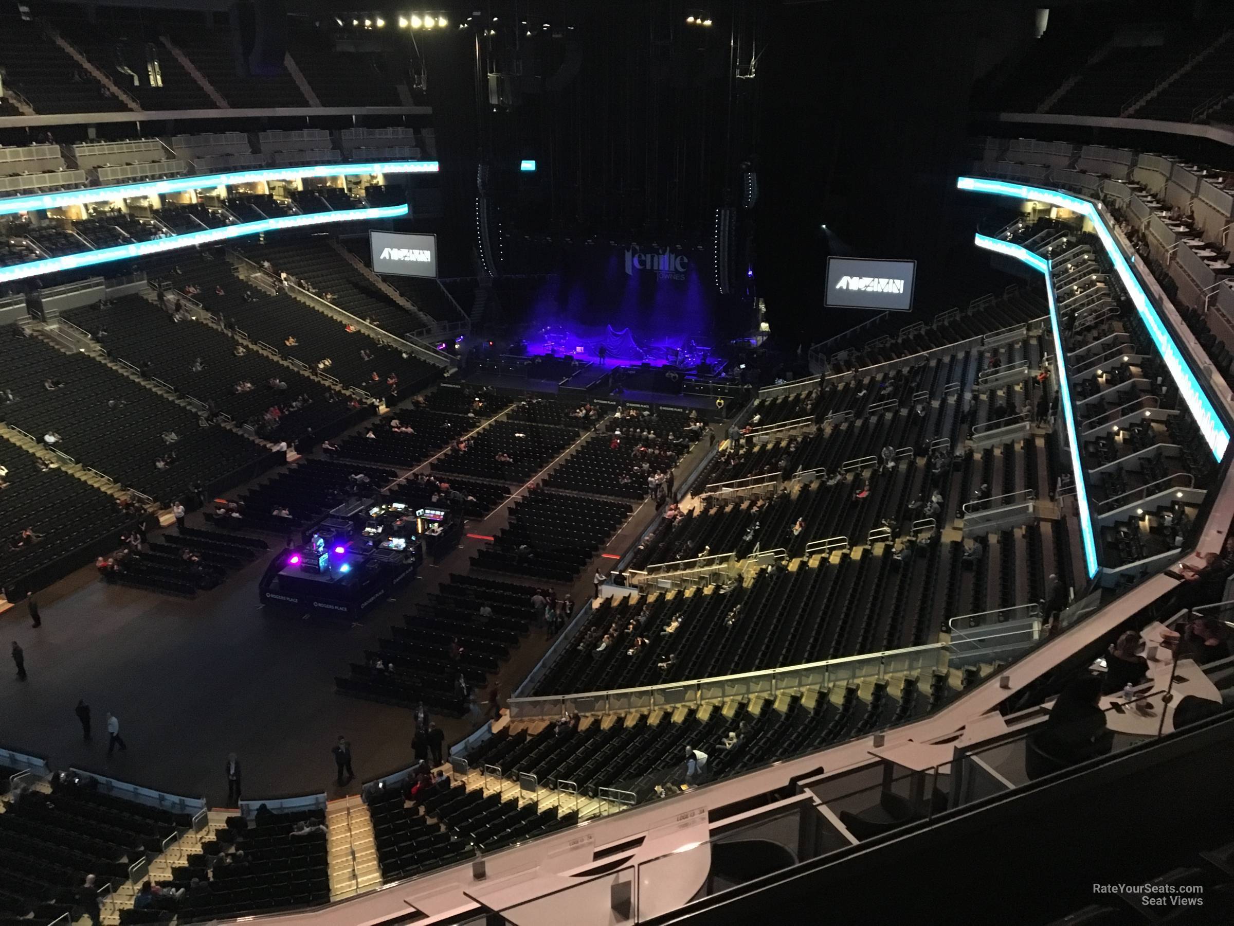 section 209, row 5 seat view  for concert - rogers place
