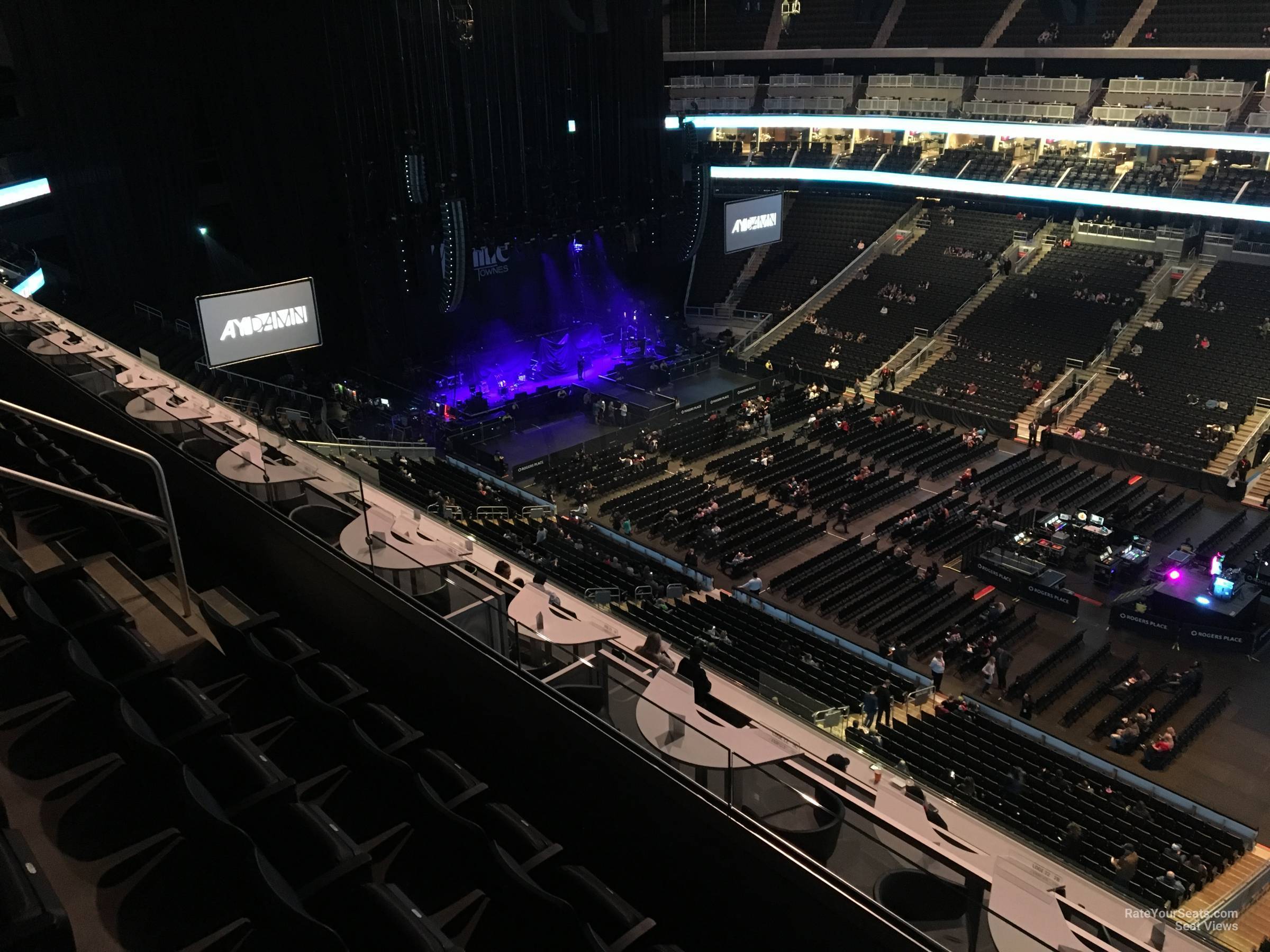 section 216, row 5 seat view  for concert - rogers place