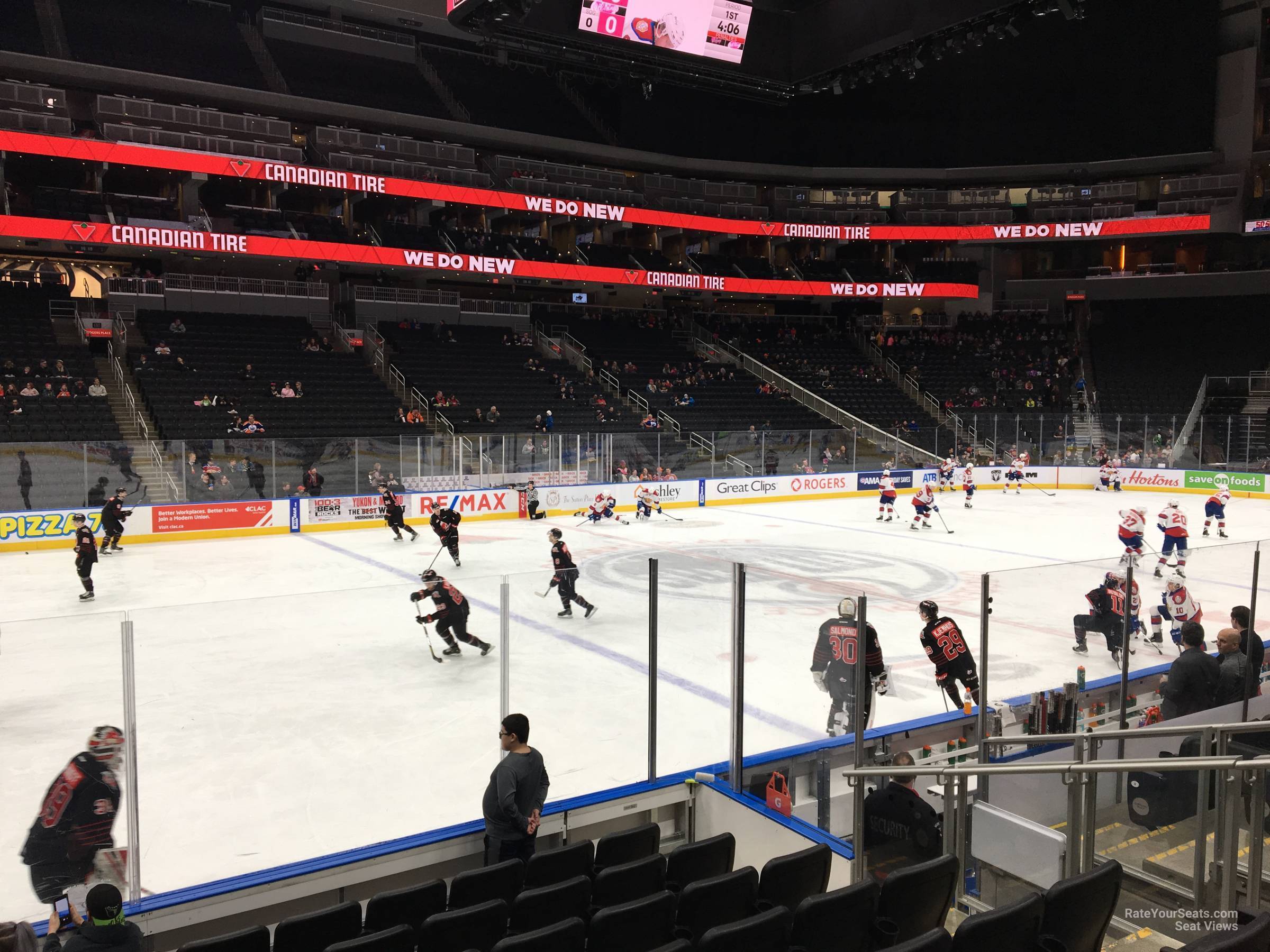 section 104, row 12 seat view  for hockey - rogers place