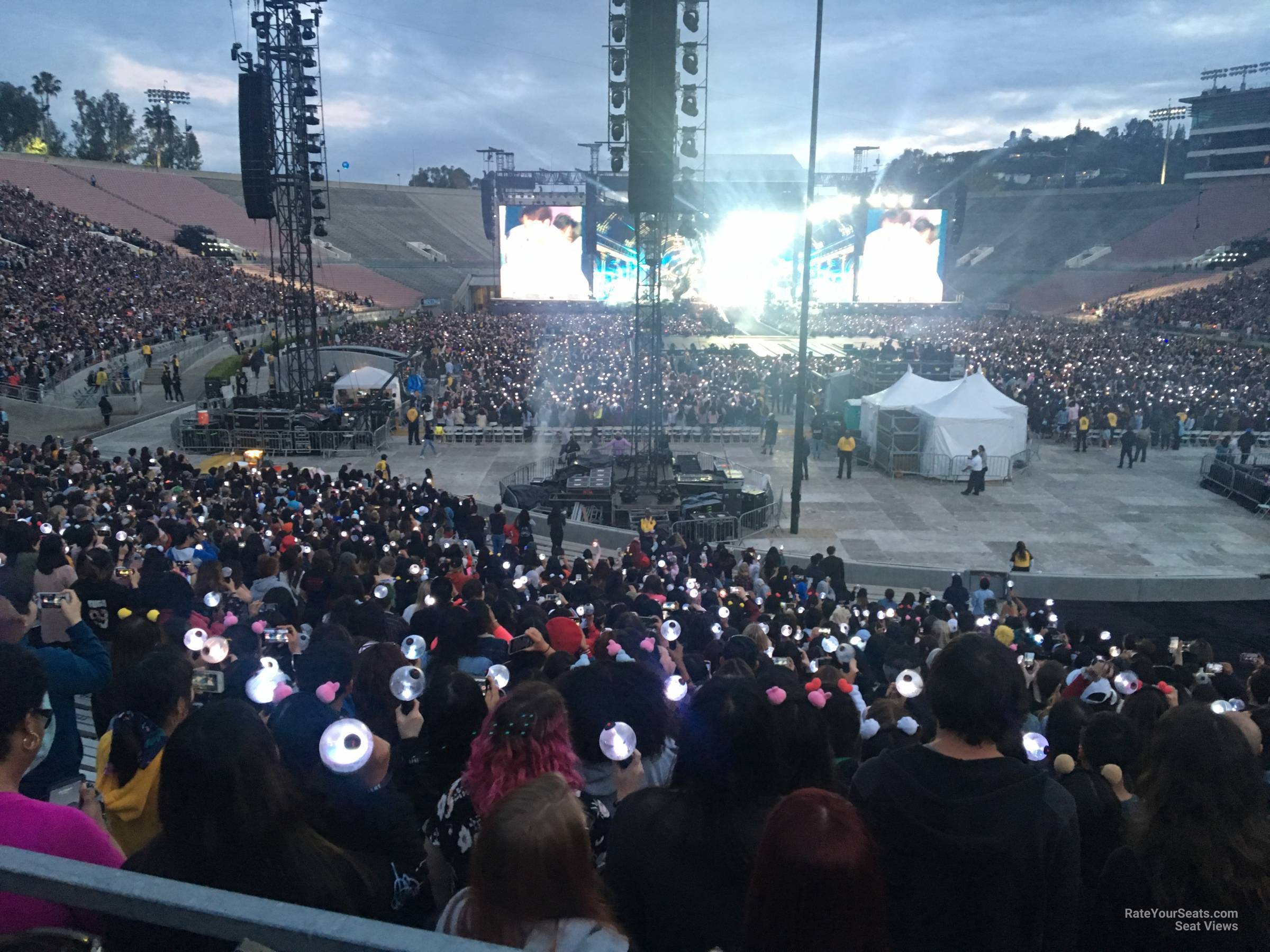 section 11, row 30 seat view  for concert - rose bowl stadium