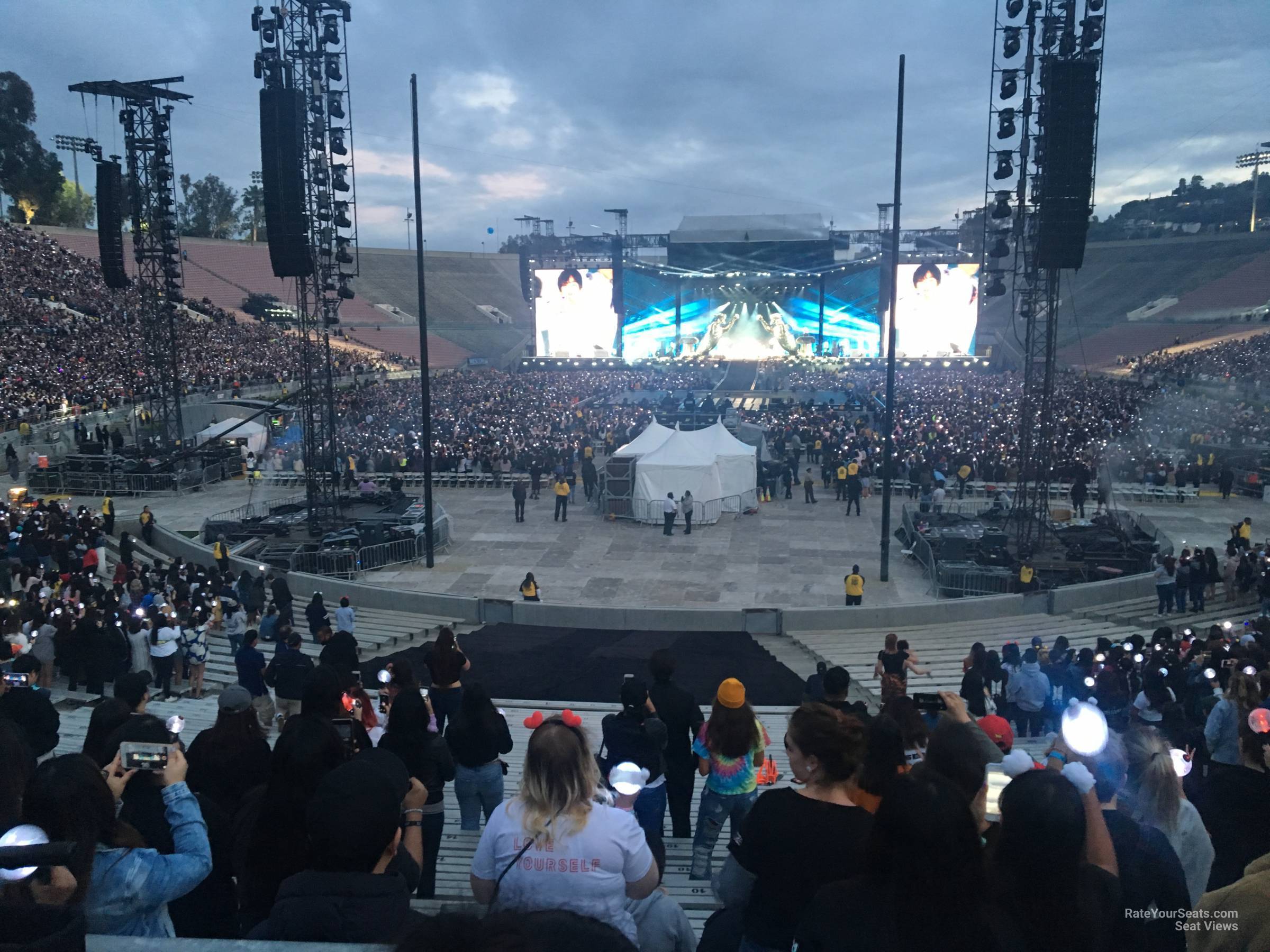section 12, row 30 seat view  for concert - rose bowl stadium