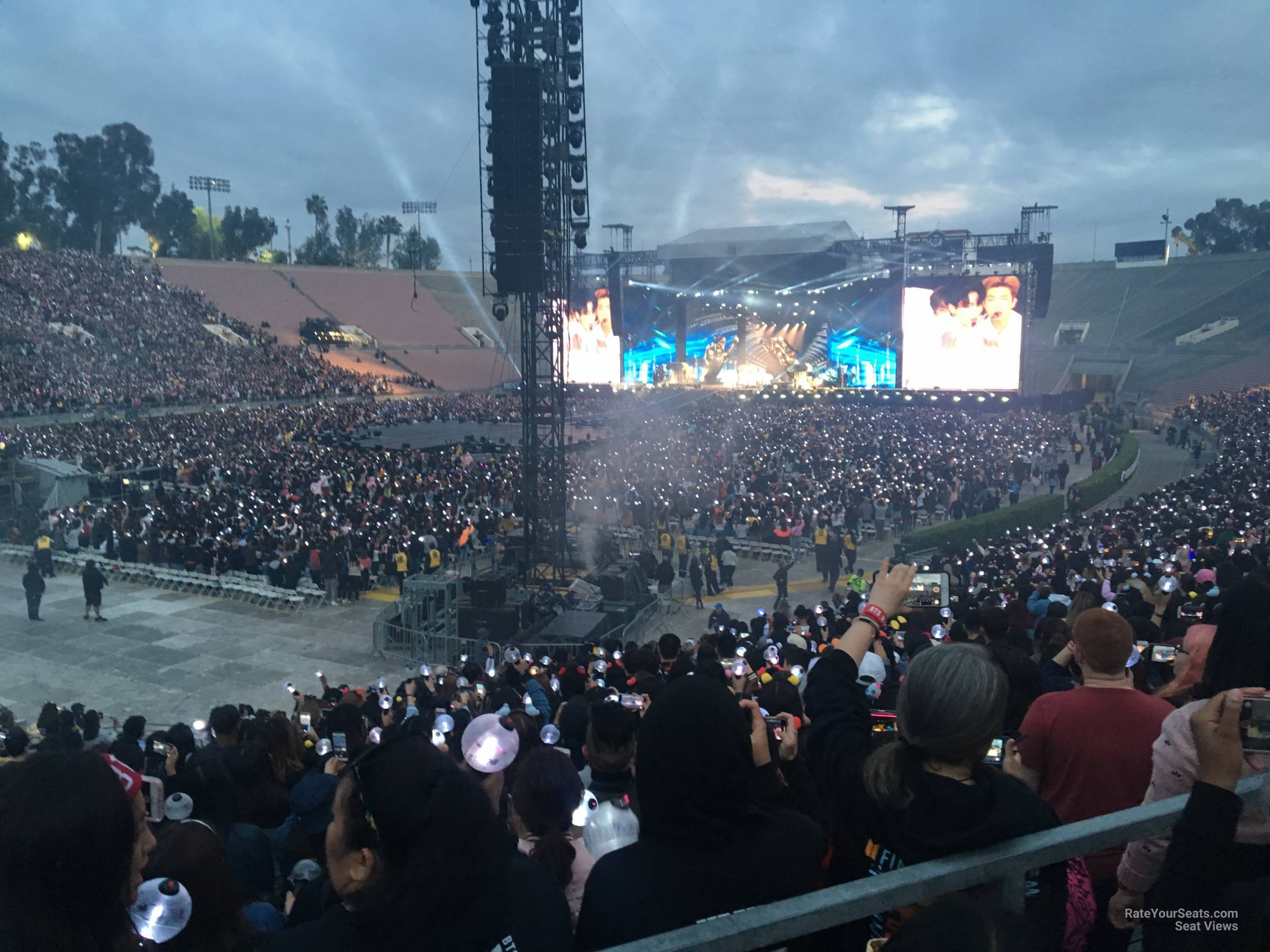section 15, row 30 seat view  for concert - rose bowl stadium
