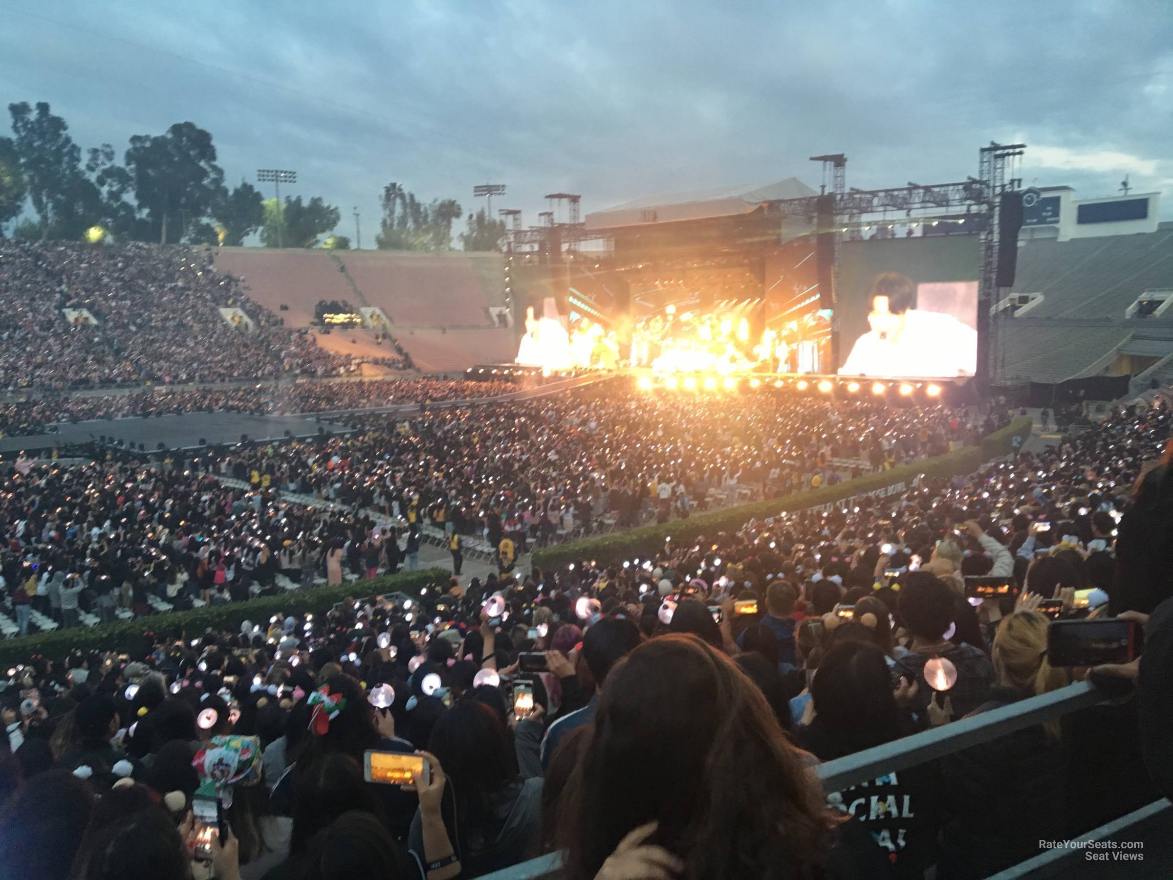 section 17, row 30 seat view  for concert - rose bowl stadium
